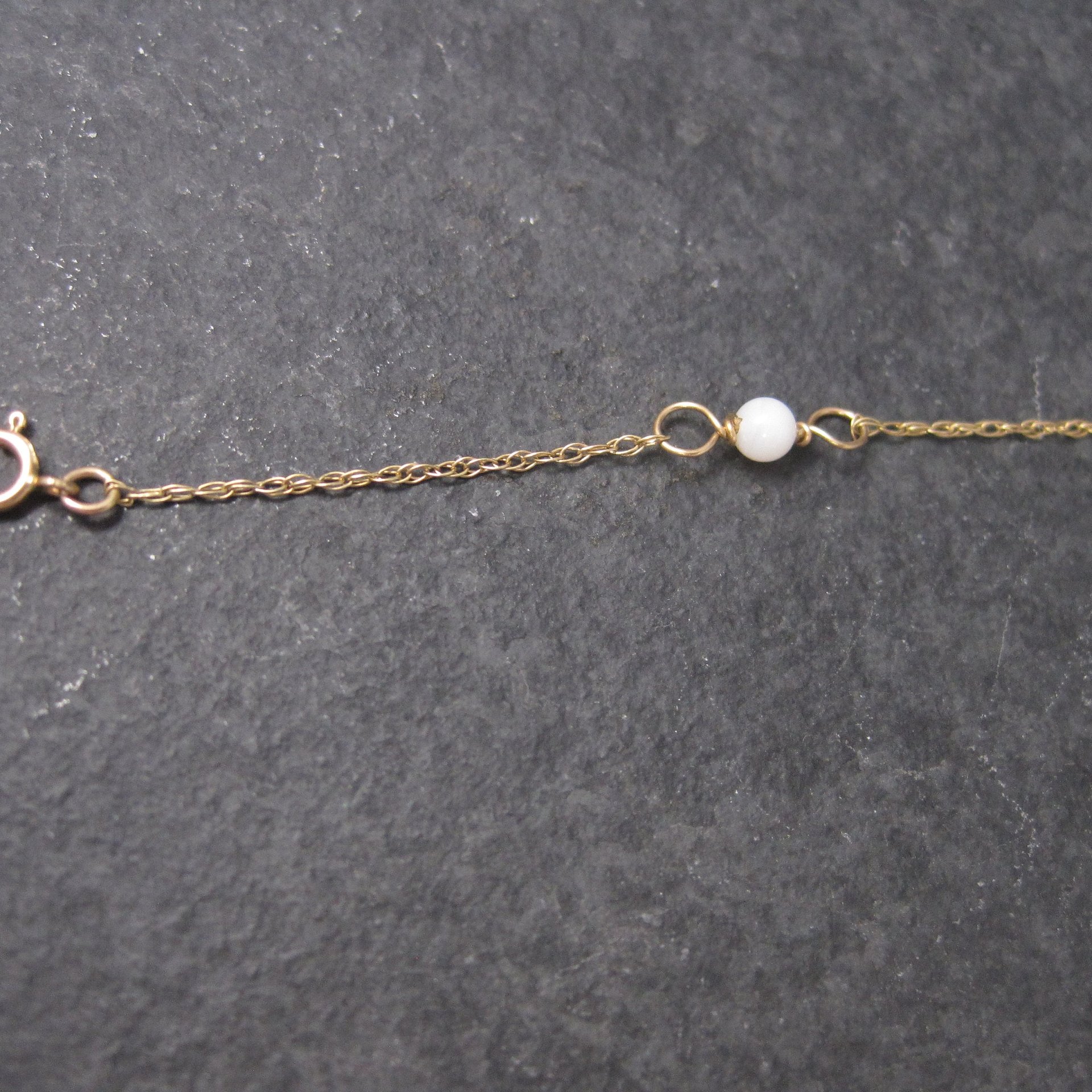 Dainty Vintage 14k Pearl Bracelet 5.5 Inches