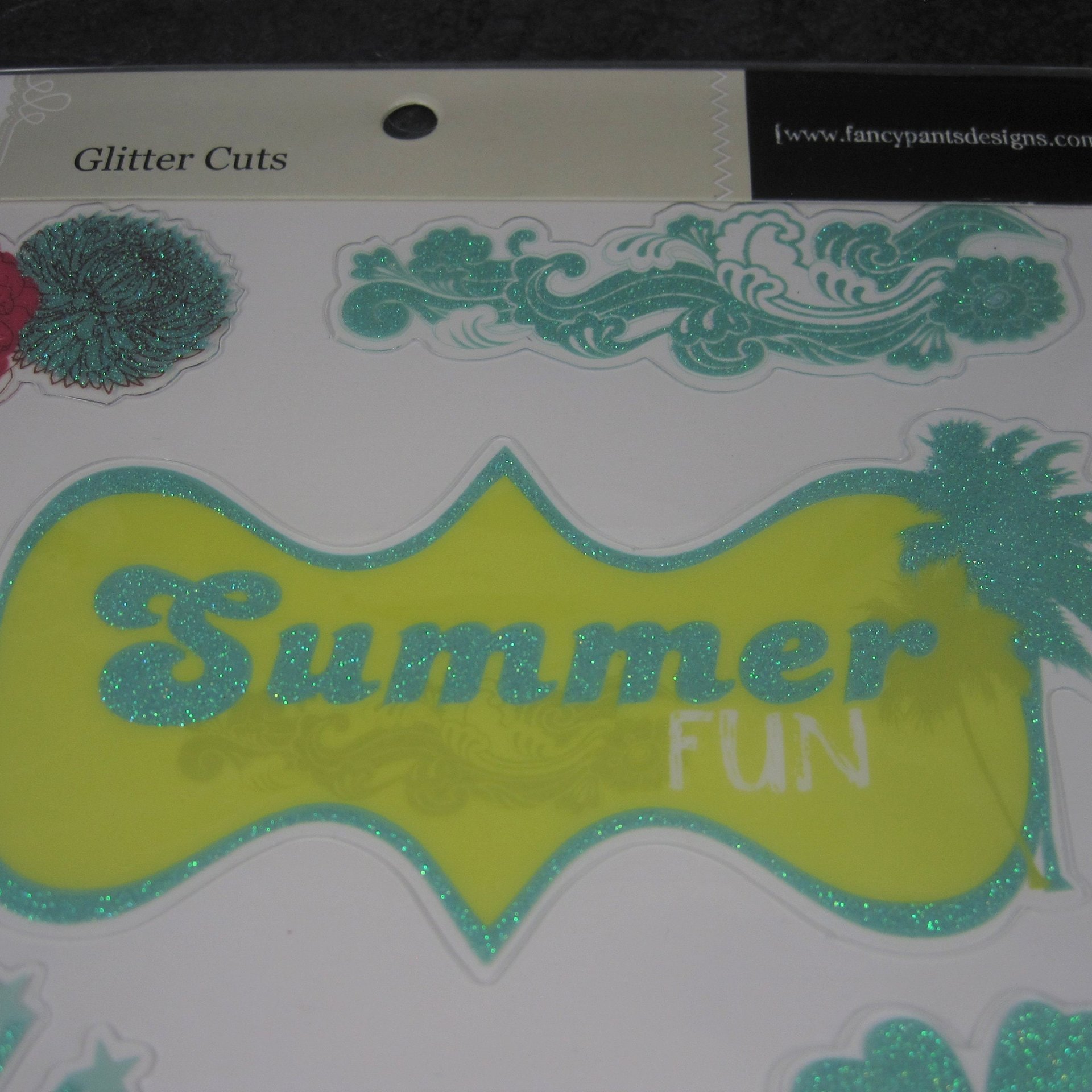 Fancy Pants Summer Scrapbooking Stickers Glitter Cuts Discontinued