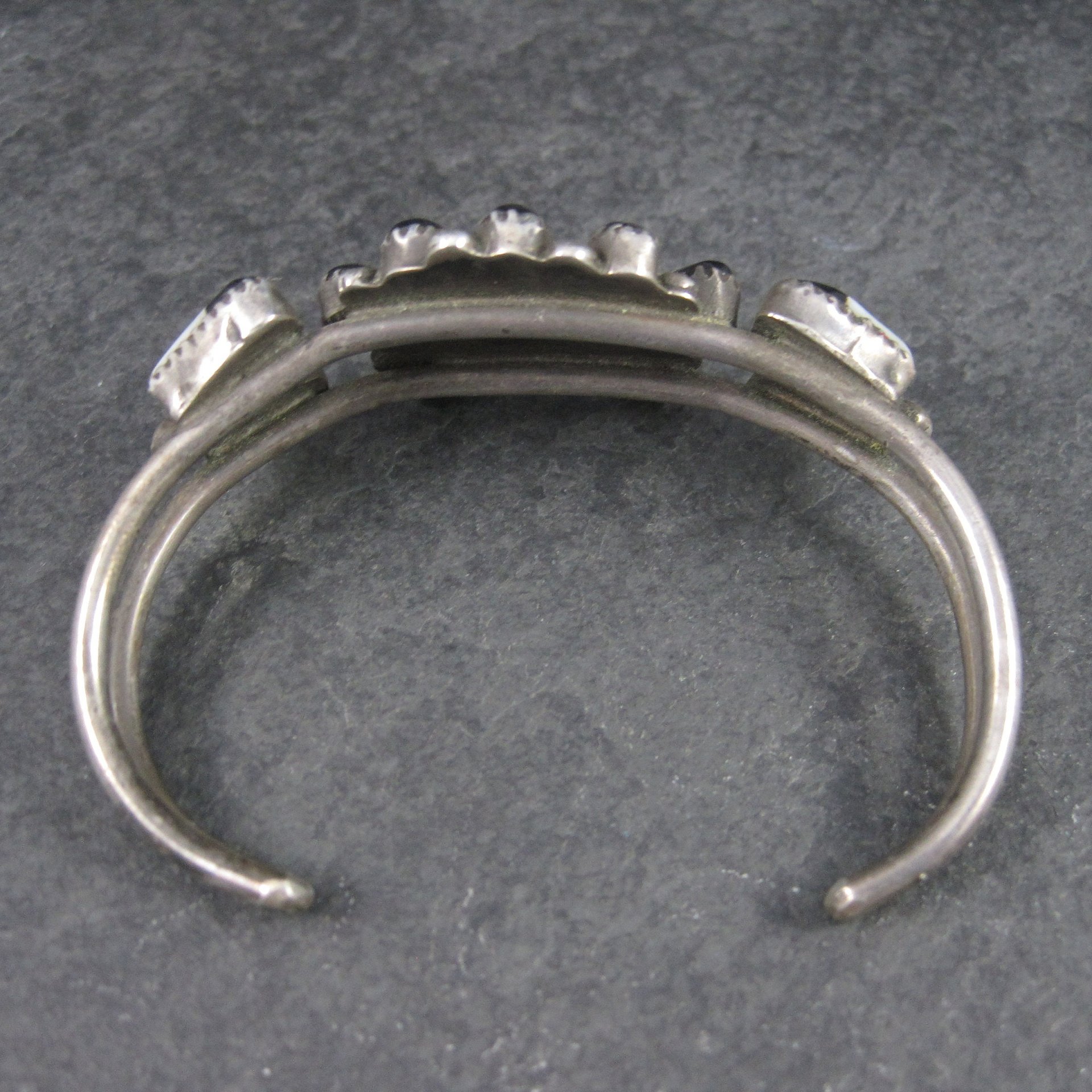 Vintage Sunface Jewelry Set Native American Cuff Bracelet and Ring Size 10