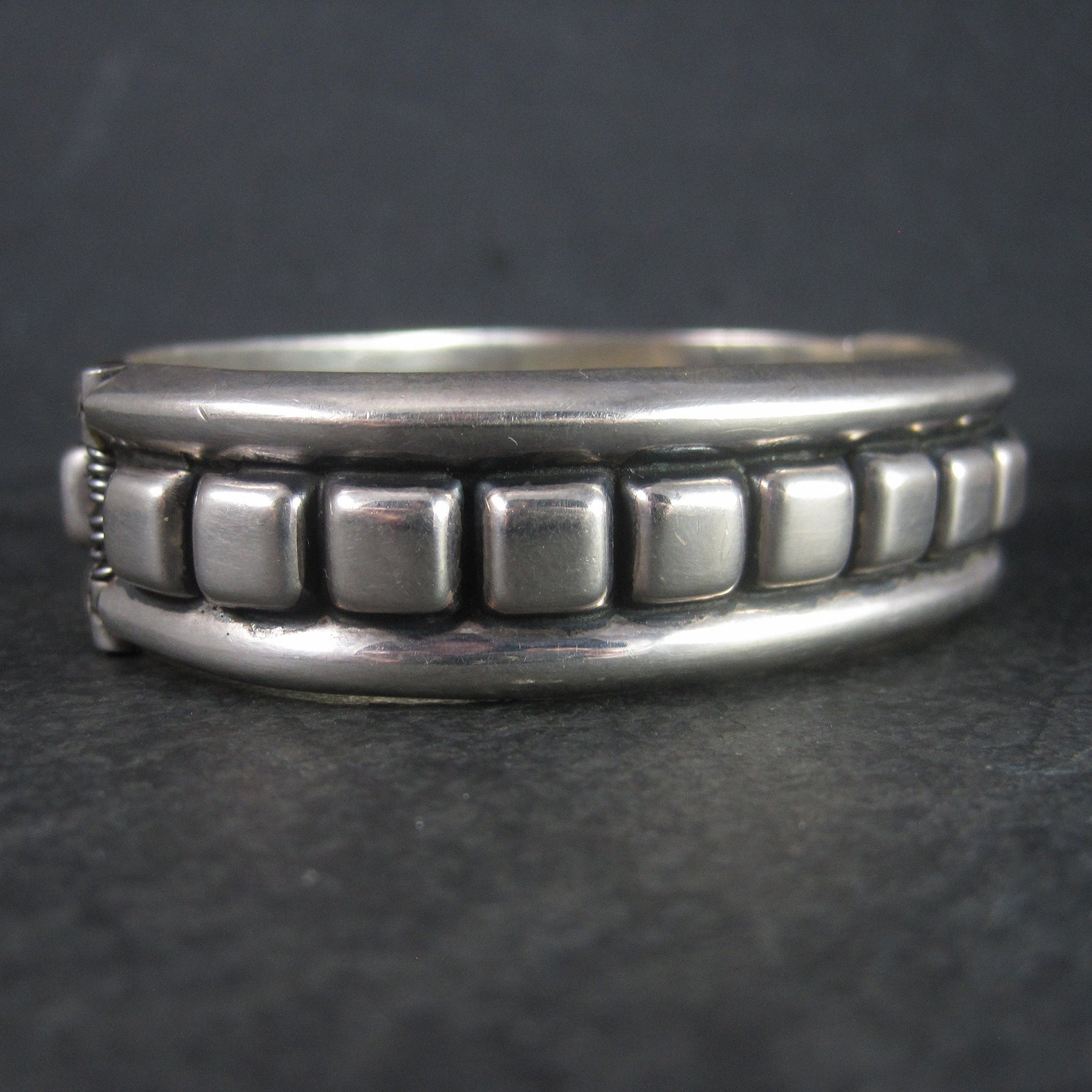 Estate Mexican Sterling Clamper Bracelet