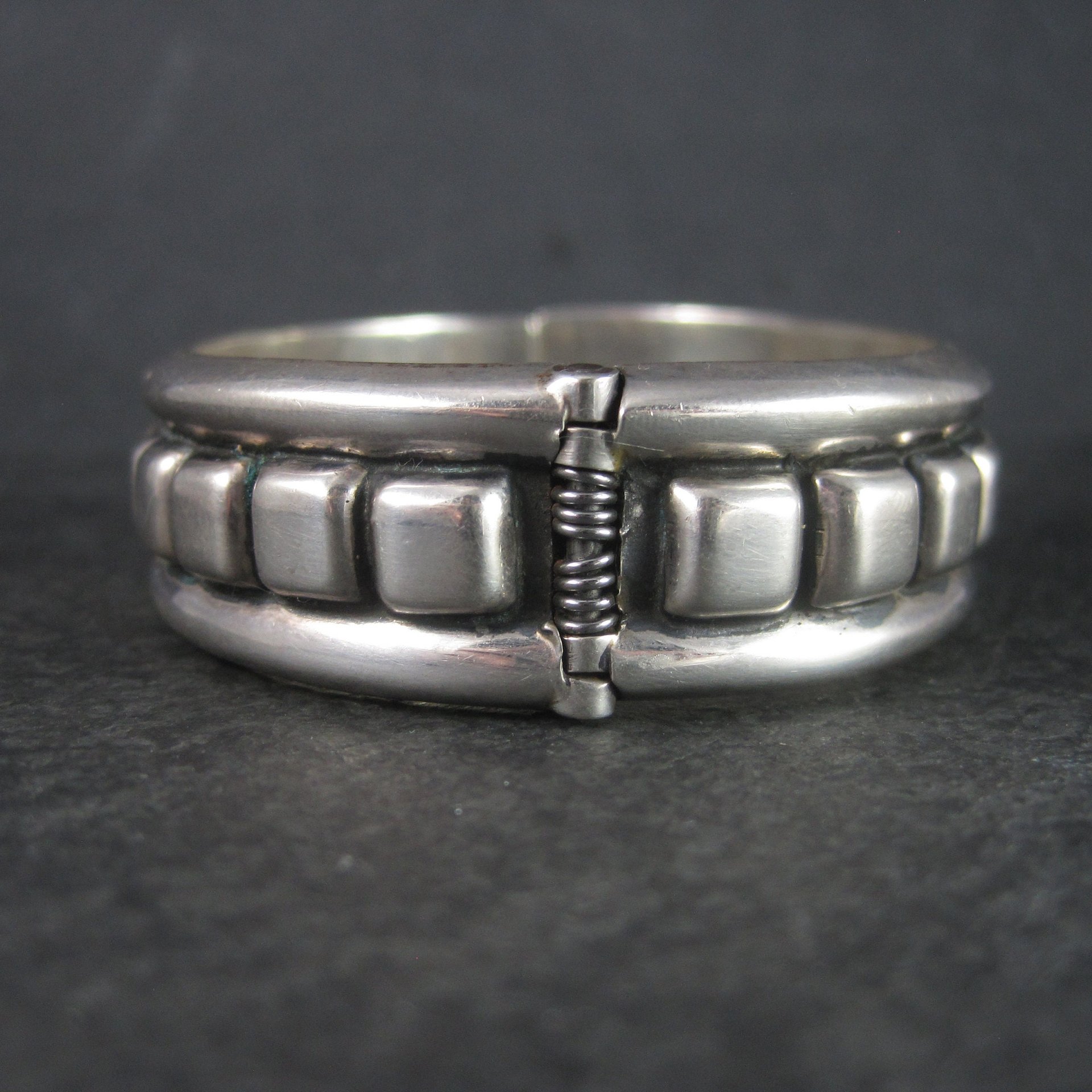 Estate Mexican Sterling Clamper Bracelet