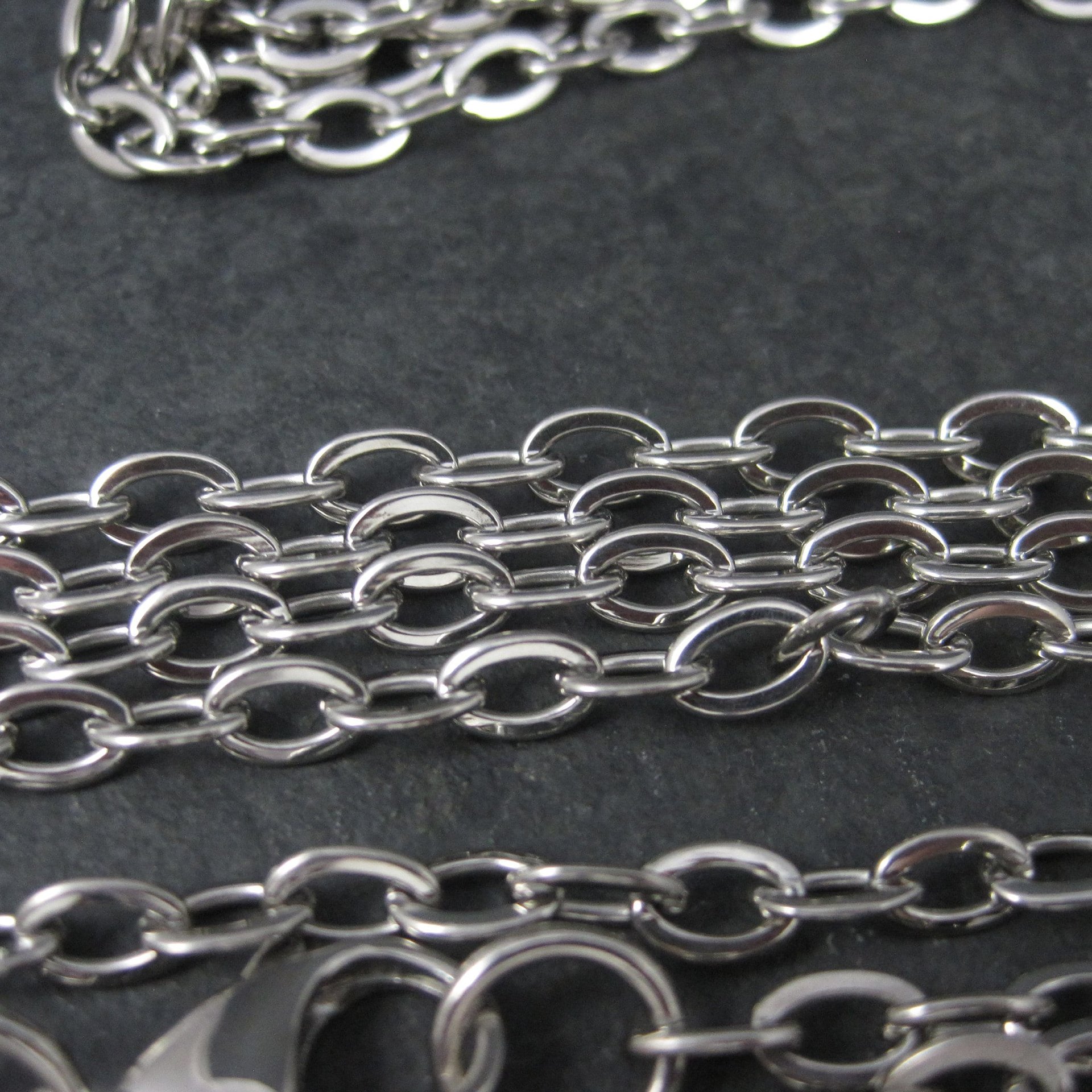 Classic 100 Inch Stainless Steel Opera Length Chain Necklace