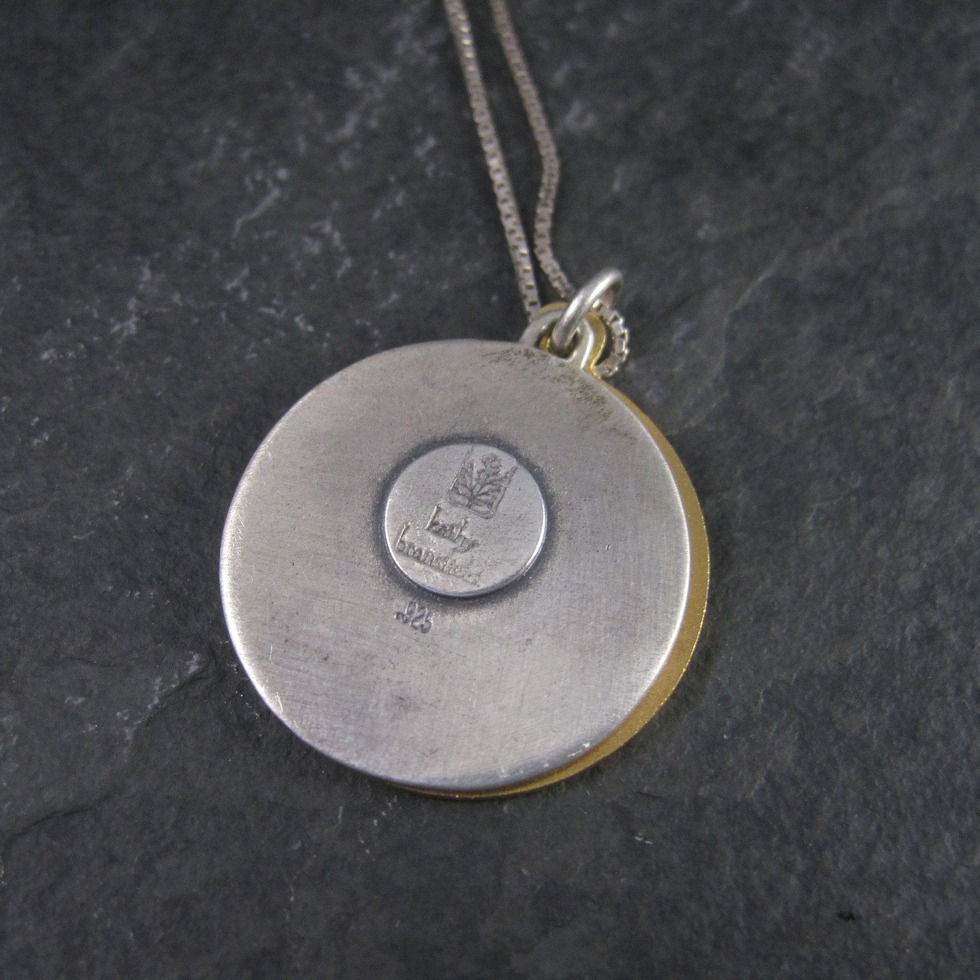 Sterling Silver 22K Blessing Daughter Quote Necklace