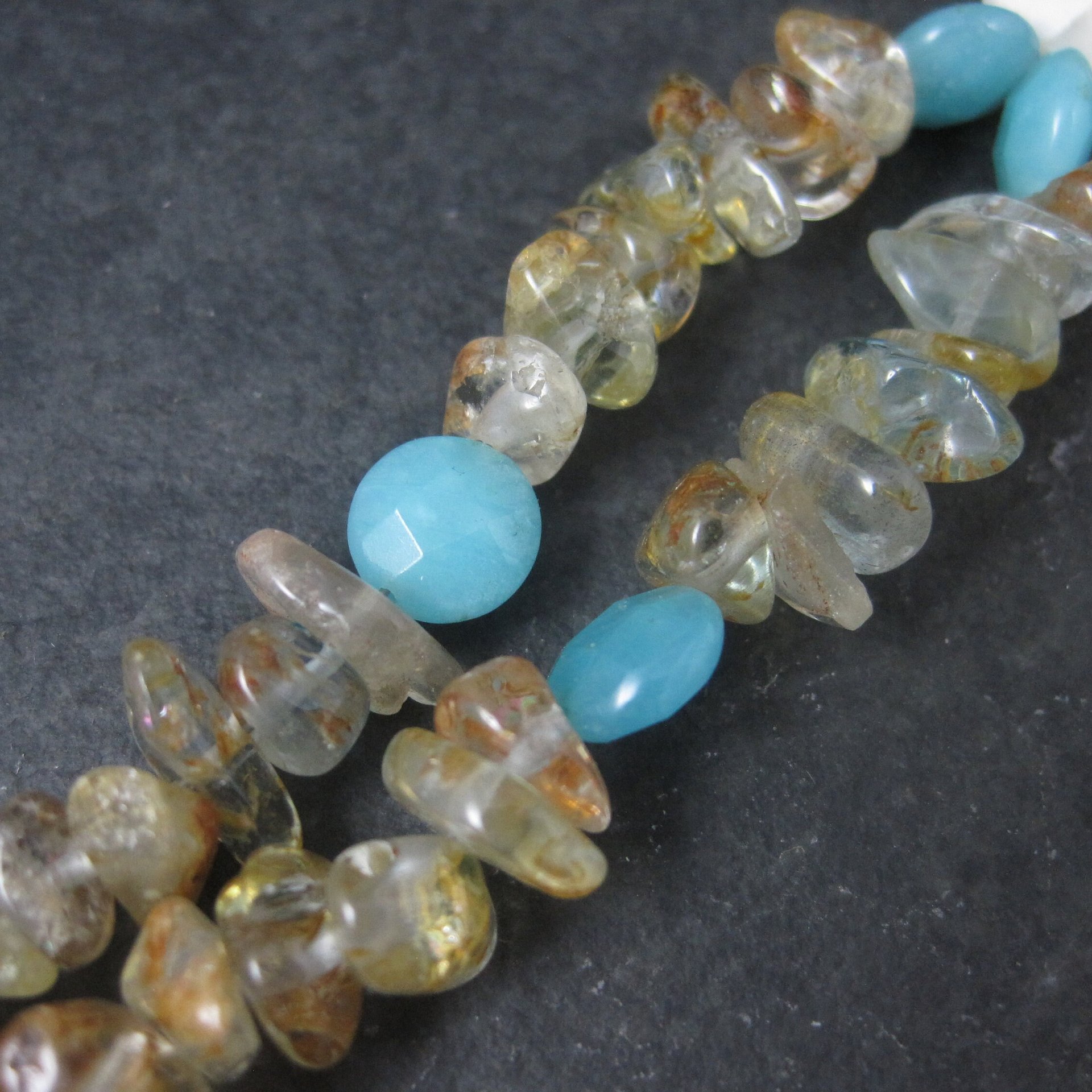 Estate Handmade Mother of Pearl Gemstone Bracelet