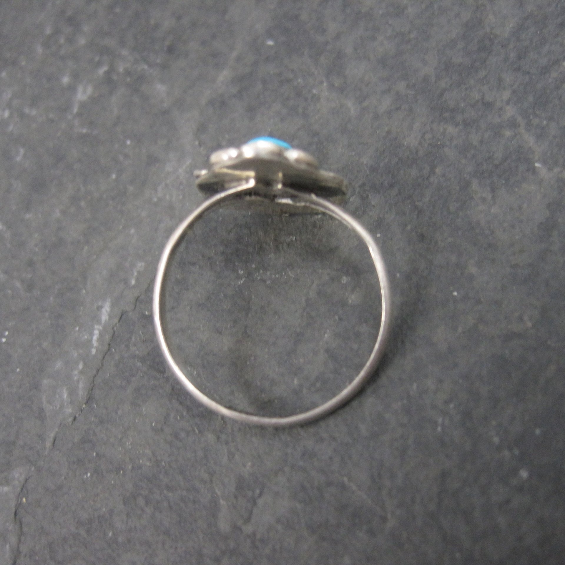 Dainty Estate Southwestern Turquoise Ring Size 6