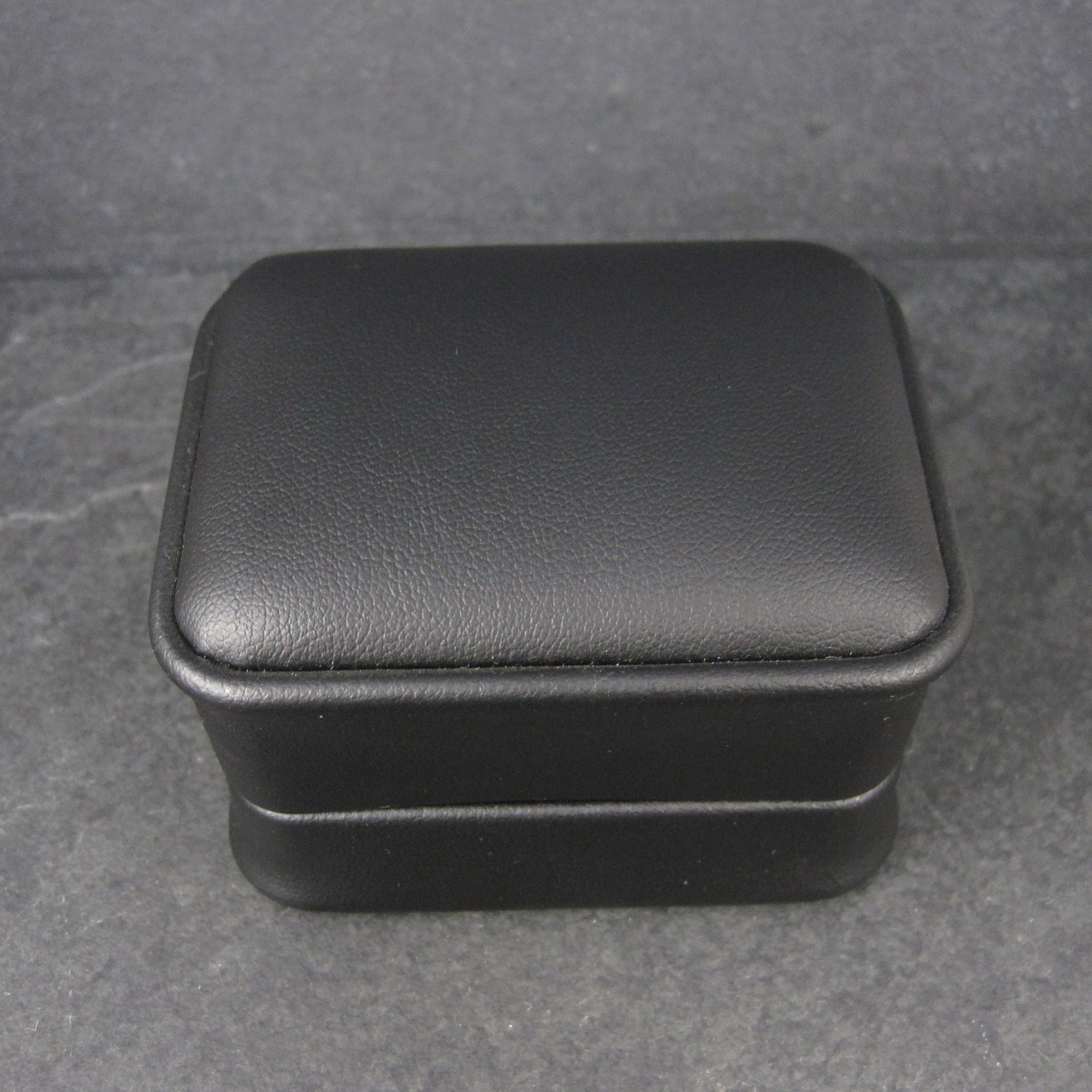 Black Leatherette Double Wedding Ring Box
