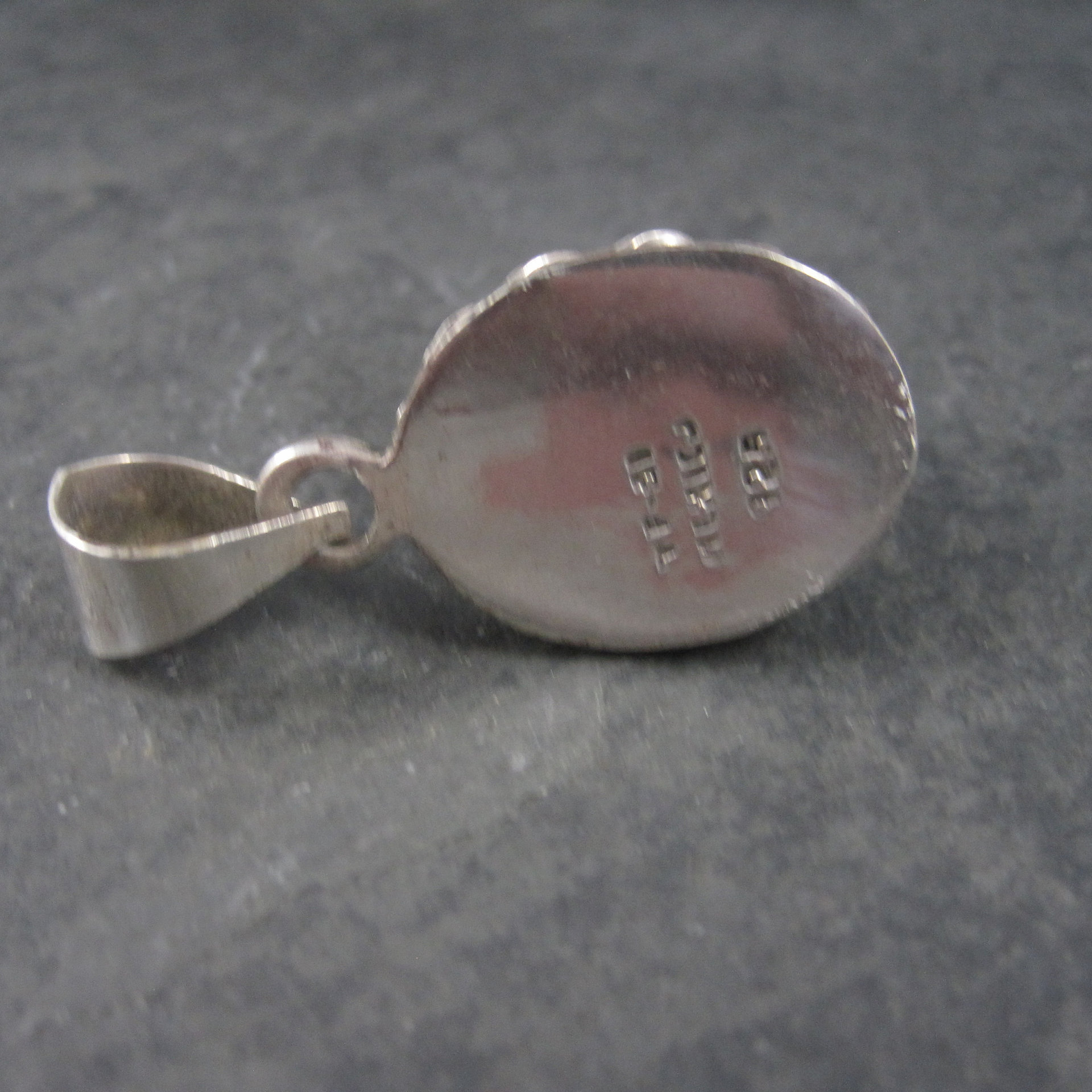 Vintage Mexican Sterling Blue Confetti Pendant