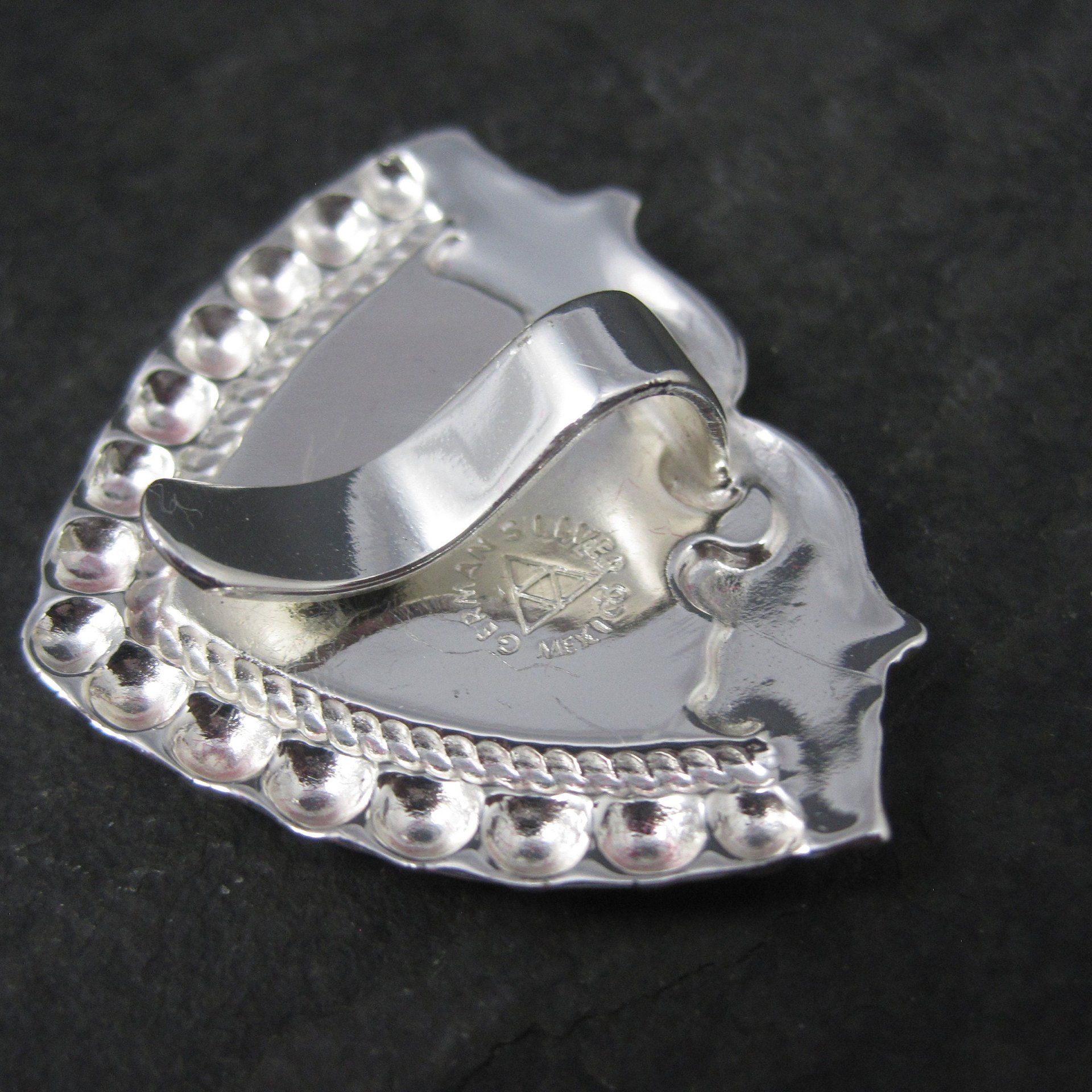 Vintage Circle Y Silver Western Horse Bandana Hair Tie Clip