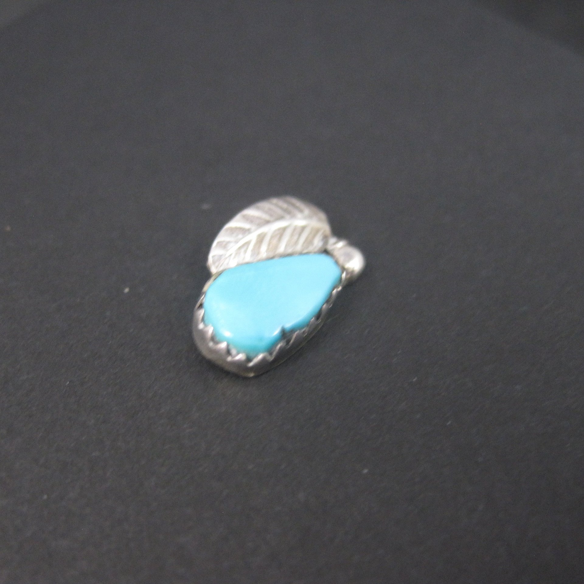 Vintage Southwestern Sterling Turquoise Tie Tack