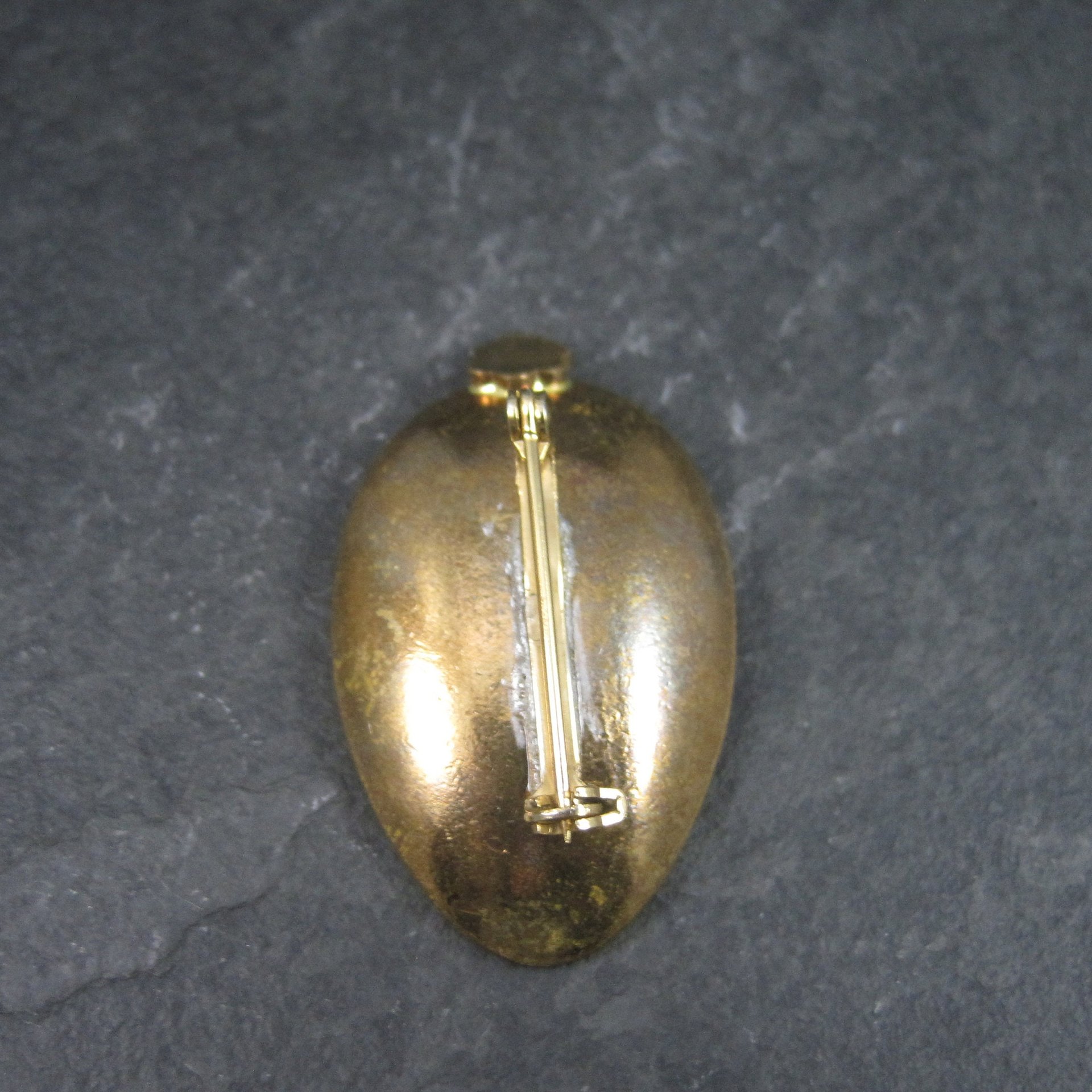 Vintage Mona Lisa Spoon Brooch