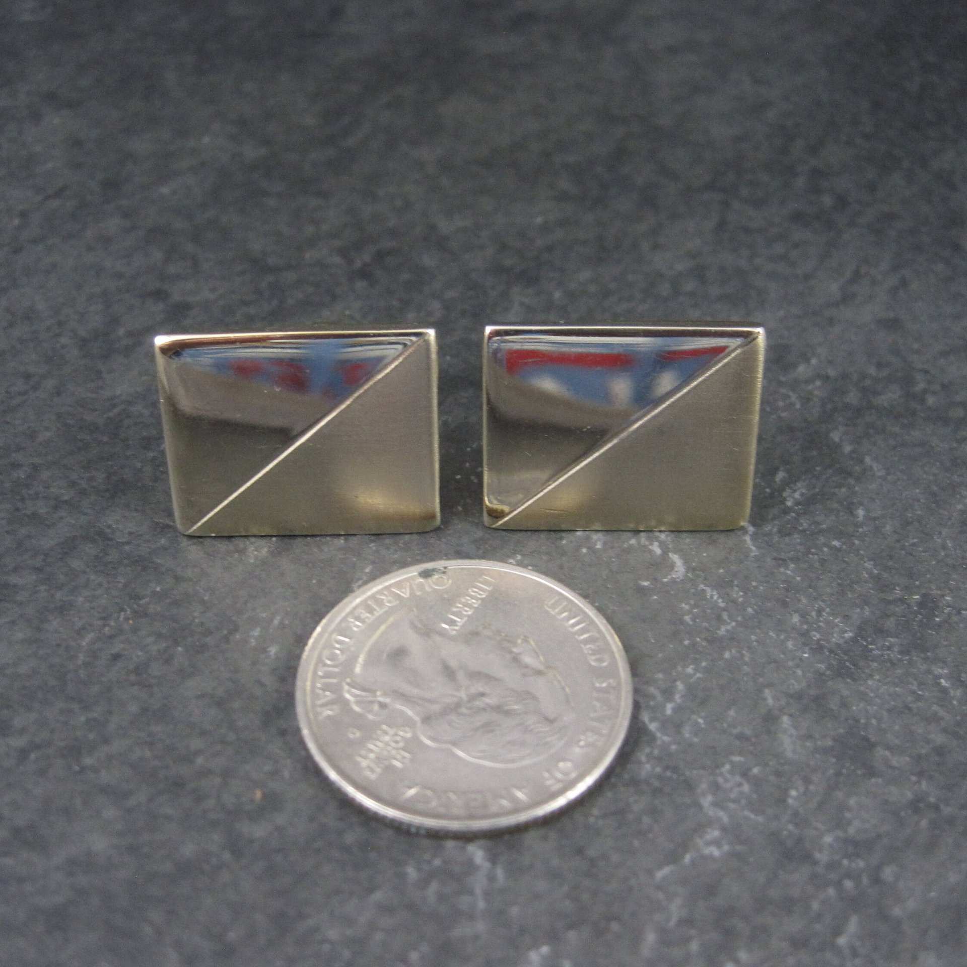 Estate Gold Tone Cufflinks