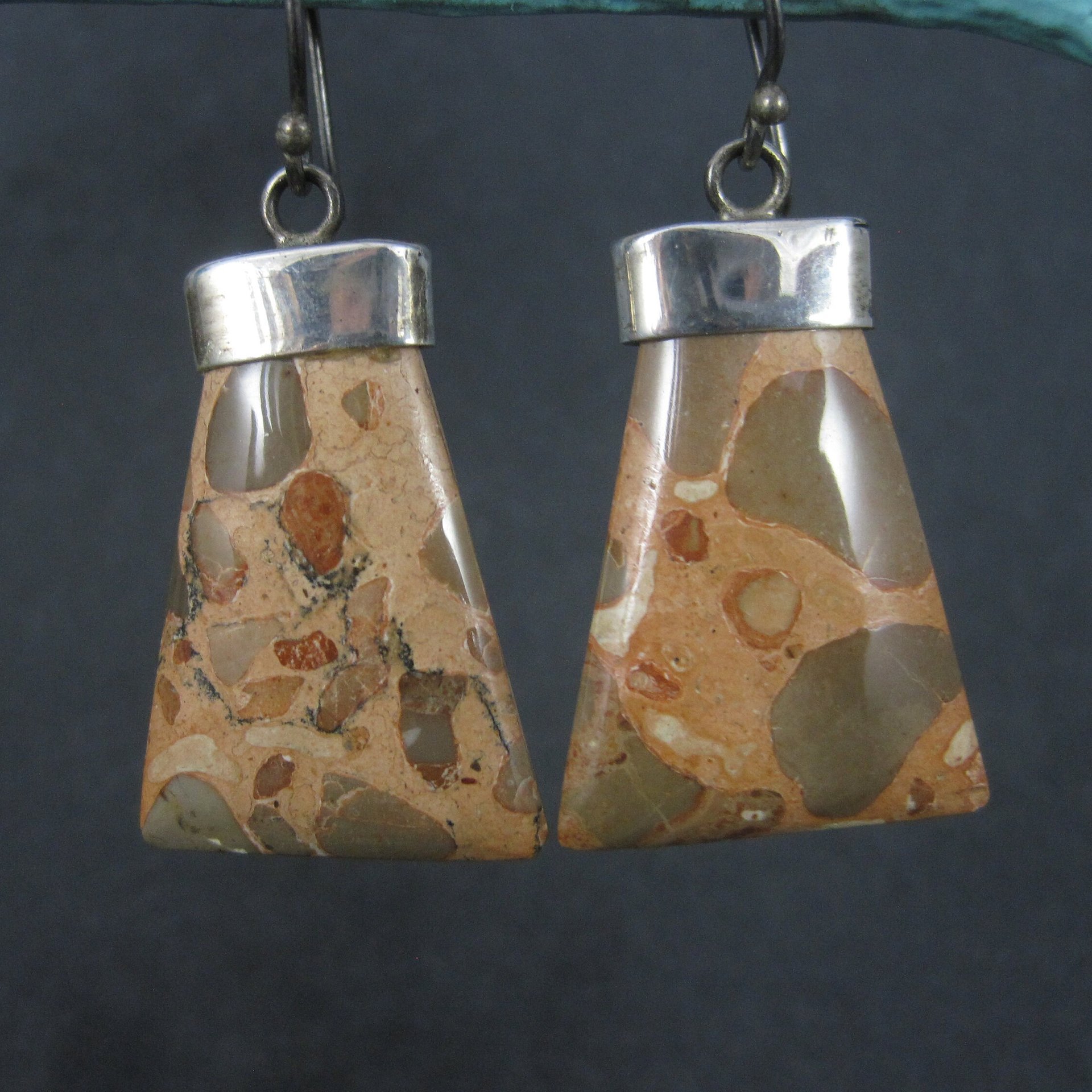 Funky Estate Sterling Jasper Earrings