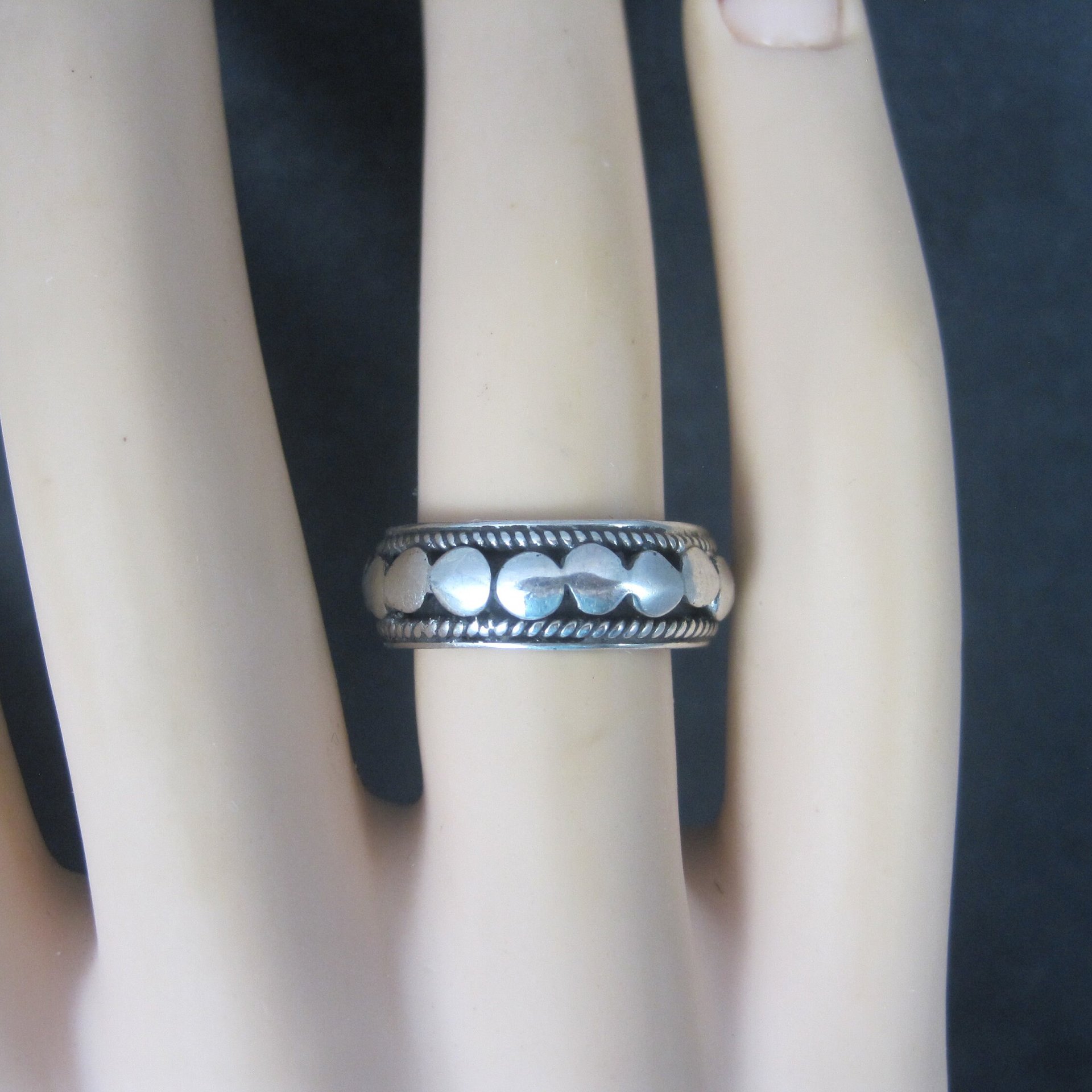 Vintage Sterling Circle Band Ring Size 6