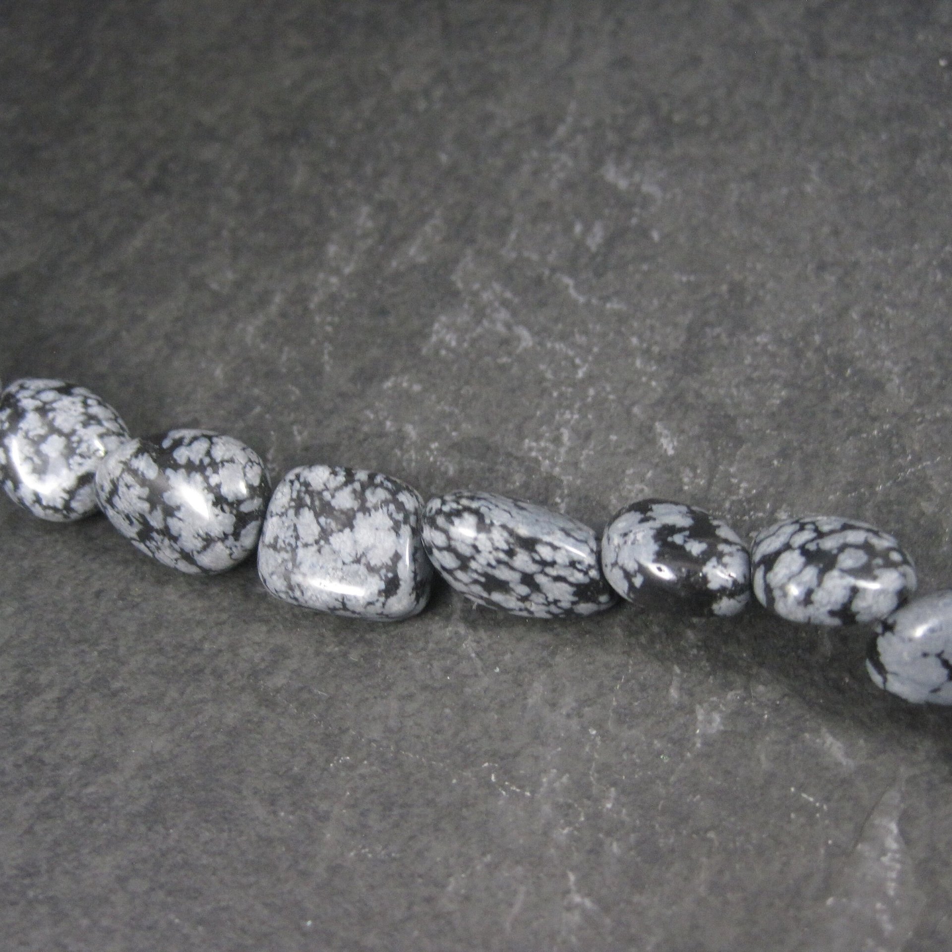 Snowflake Obsidian Bead Strand from Jewelry Basics