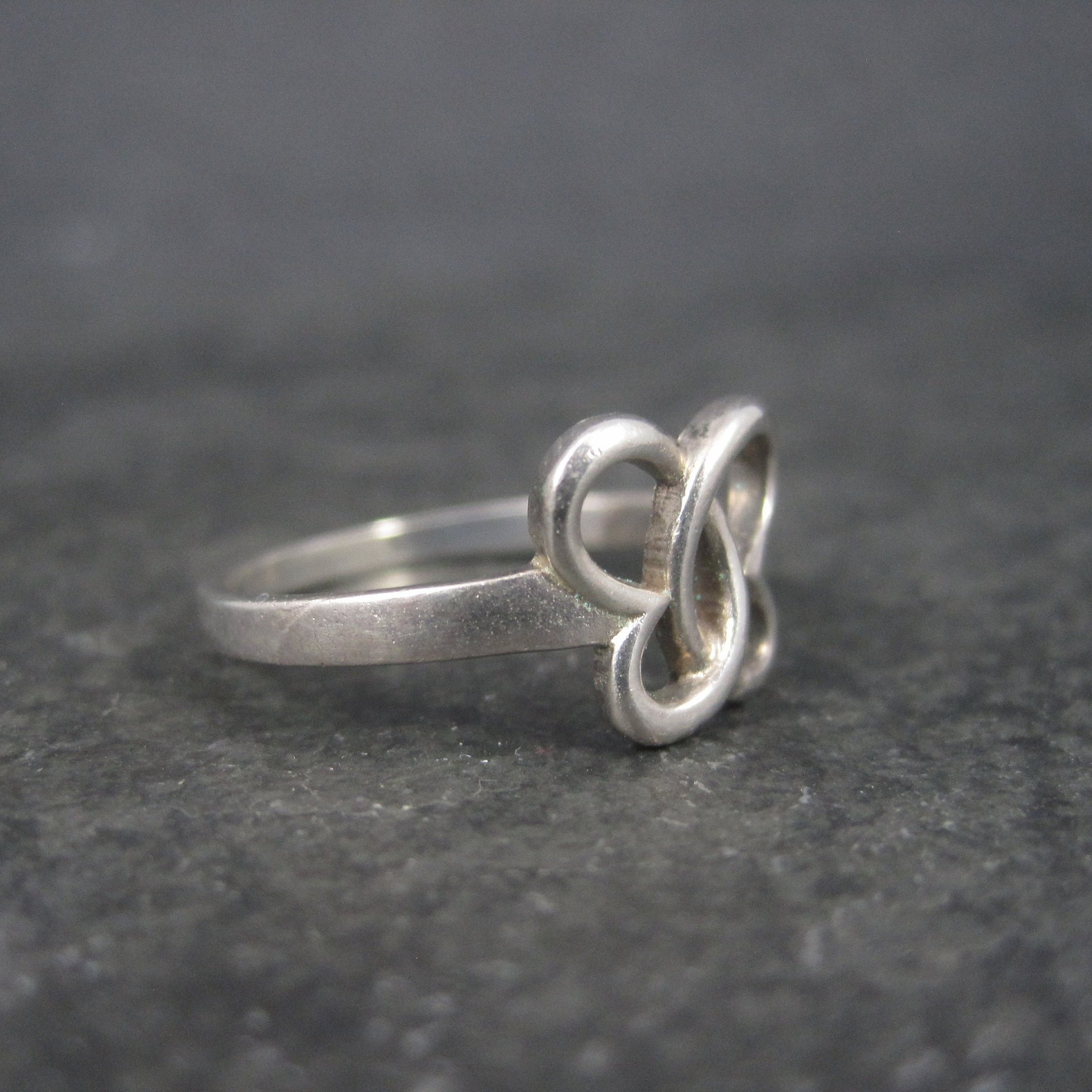 Vintage Italian Sterling Butterfly Ring New Old Stock