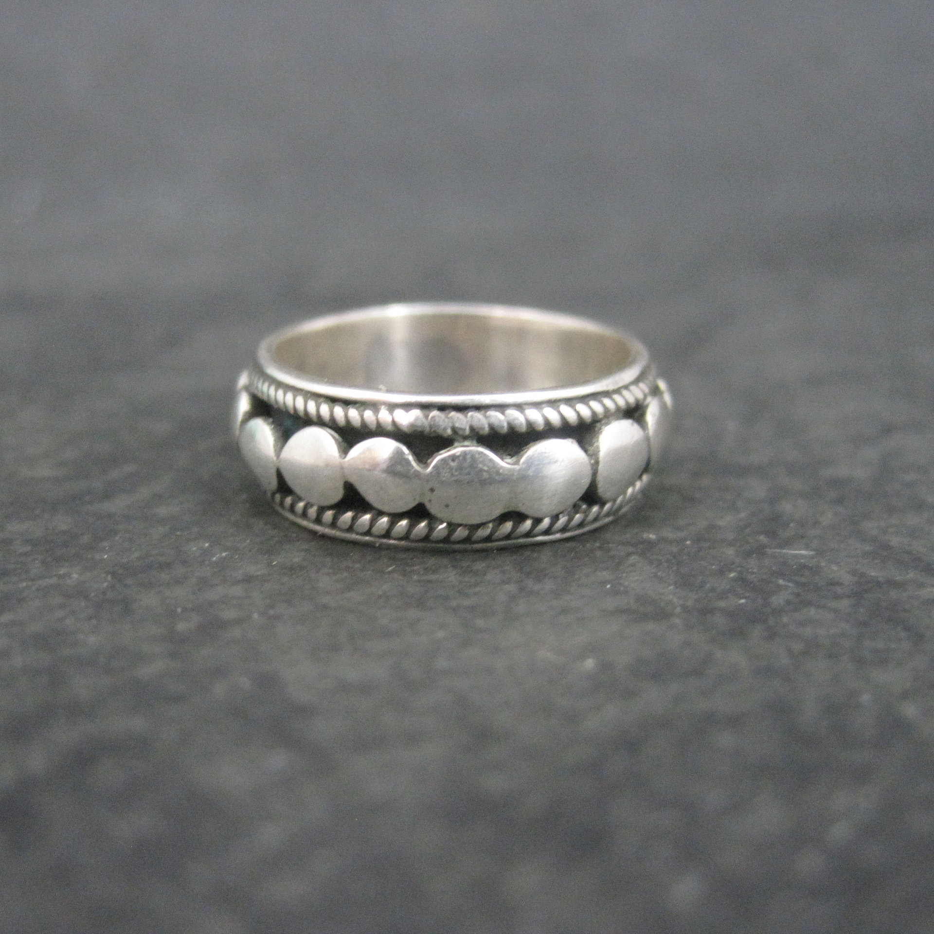 Vintage Sterling Circle Band Ring Size 6