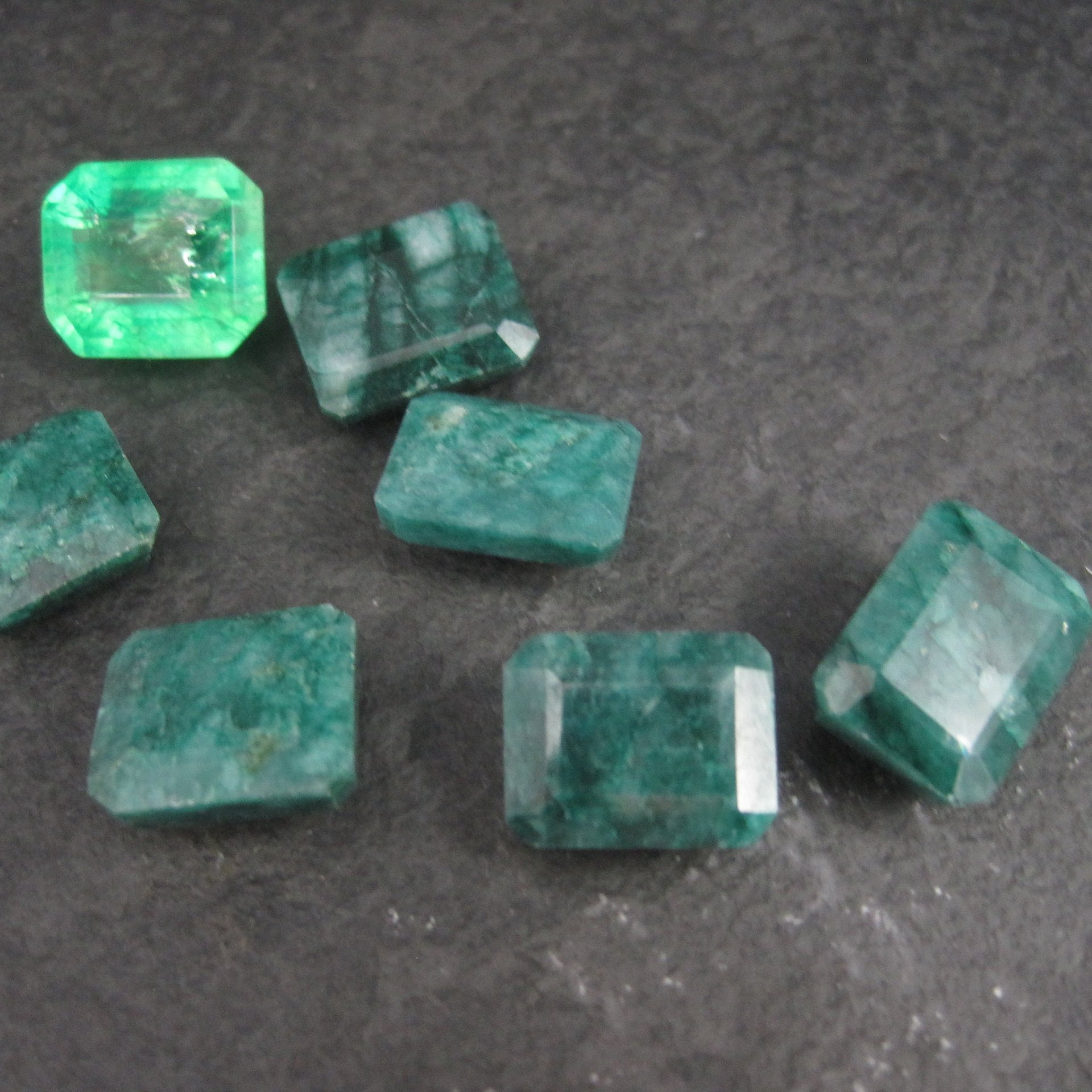 Destash Lot of Faceted Emeralds Loose Gemstones 82.5 Carats