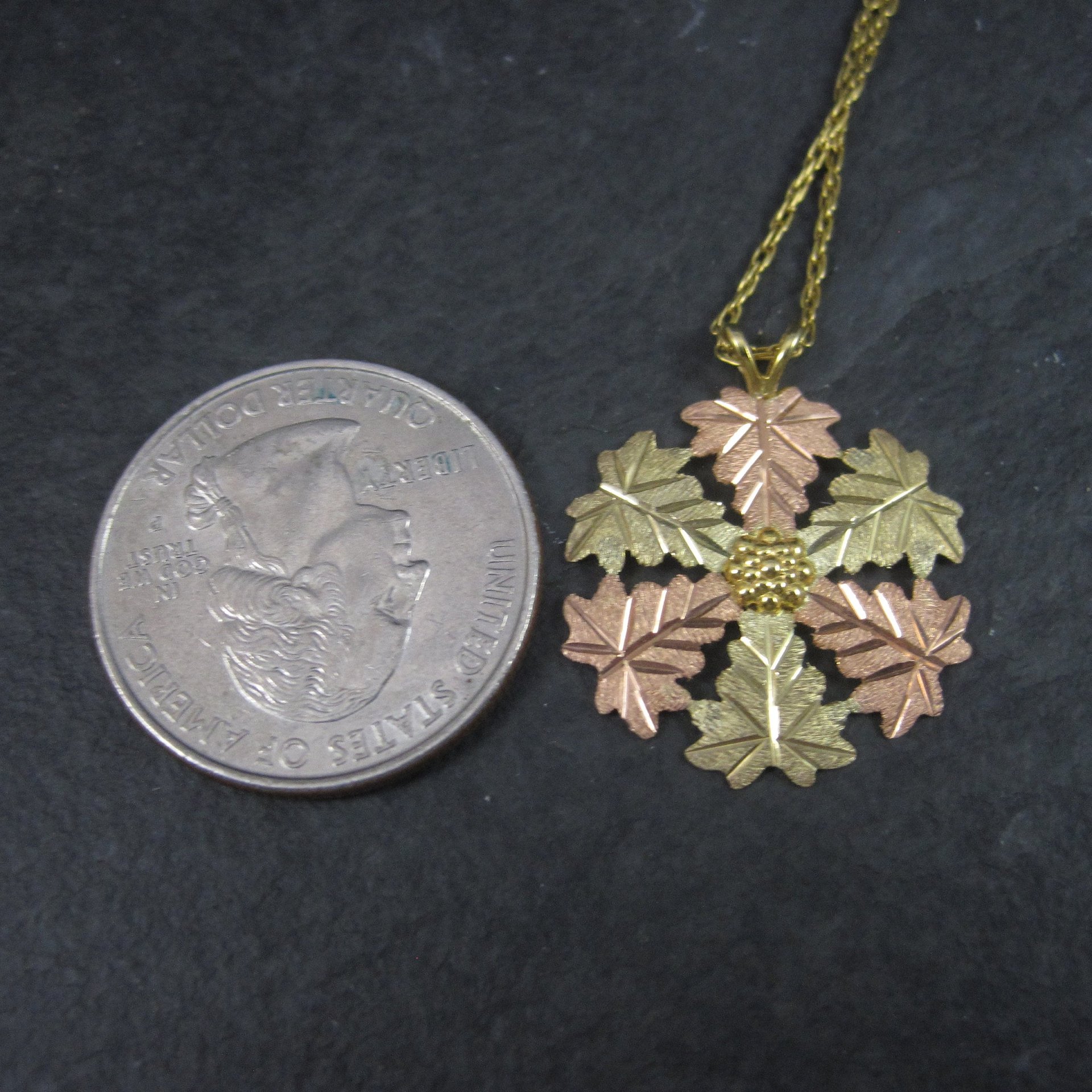 Landstroms Black Hills Gold Pendant Necklace