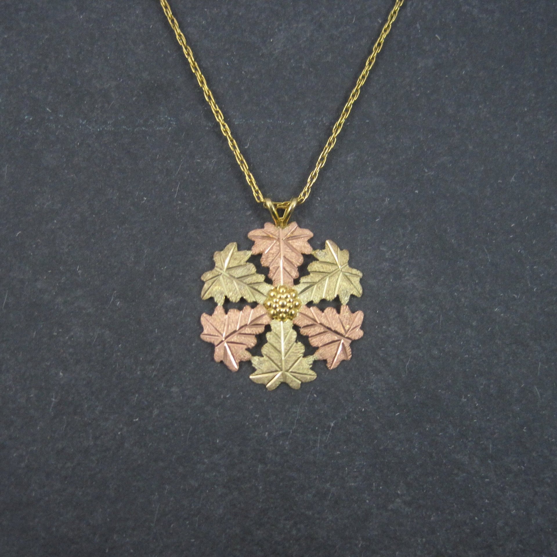 Landstroms Black Hills Gold Pendant Necklace