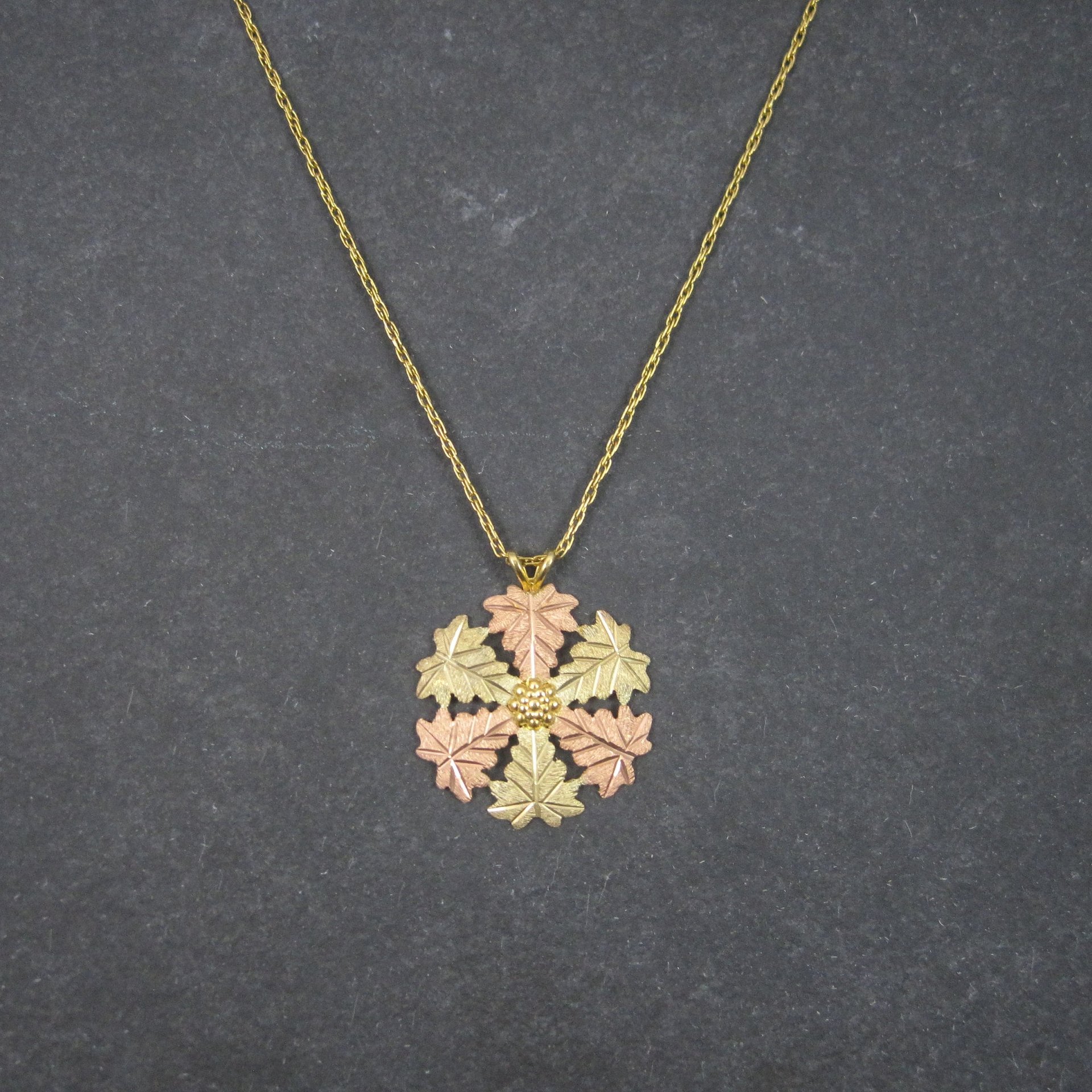 Landstroms Black Hills Gold Pendant Necklace