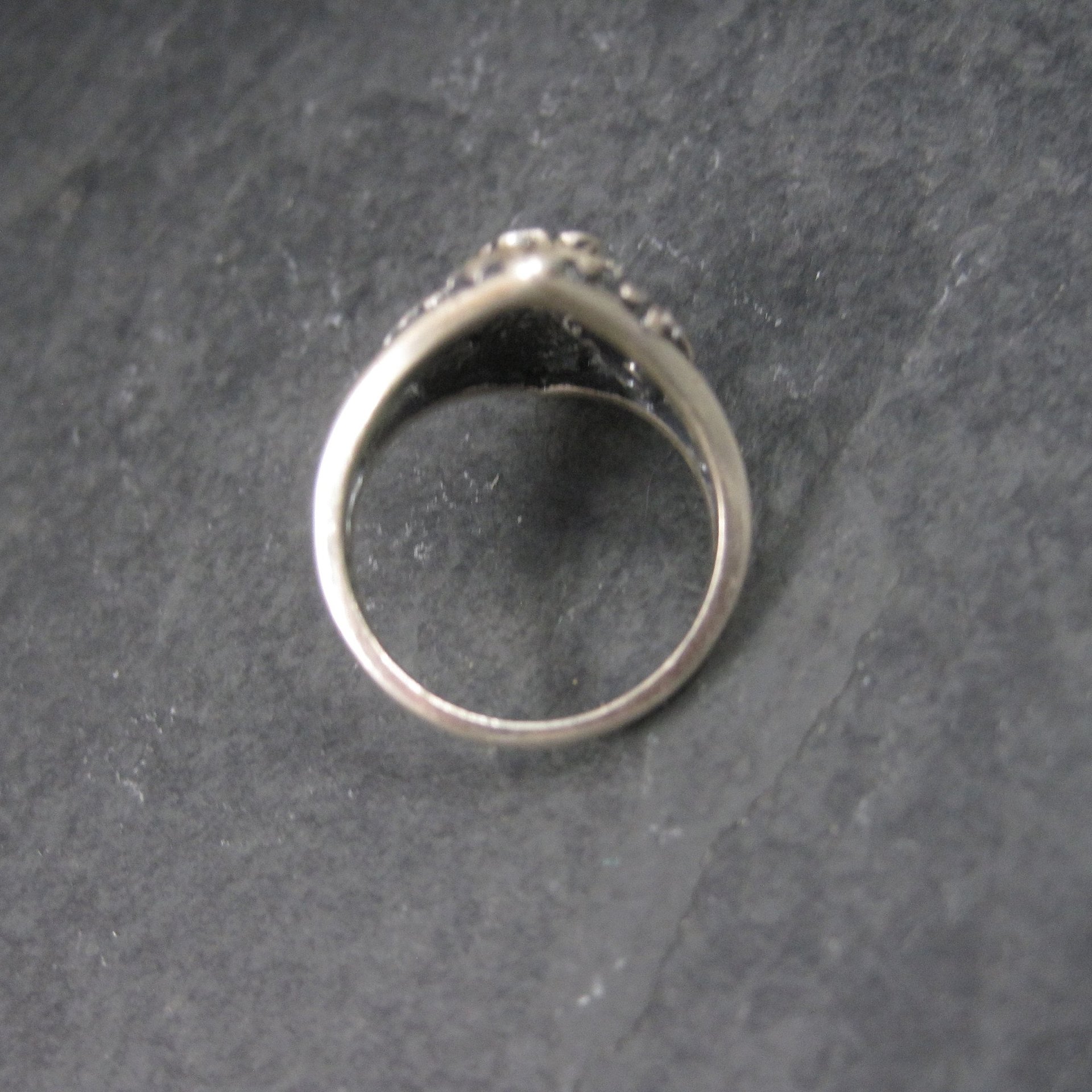 Vintage Black Hills Silver Rose Ring Size 6