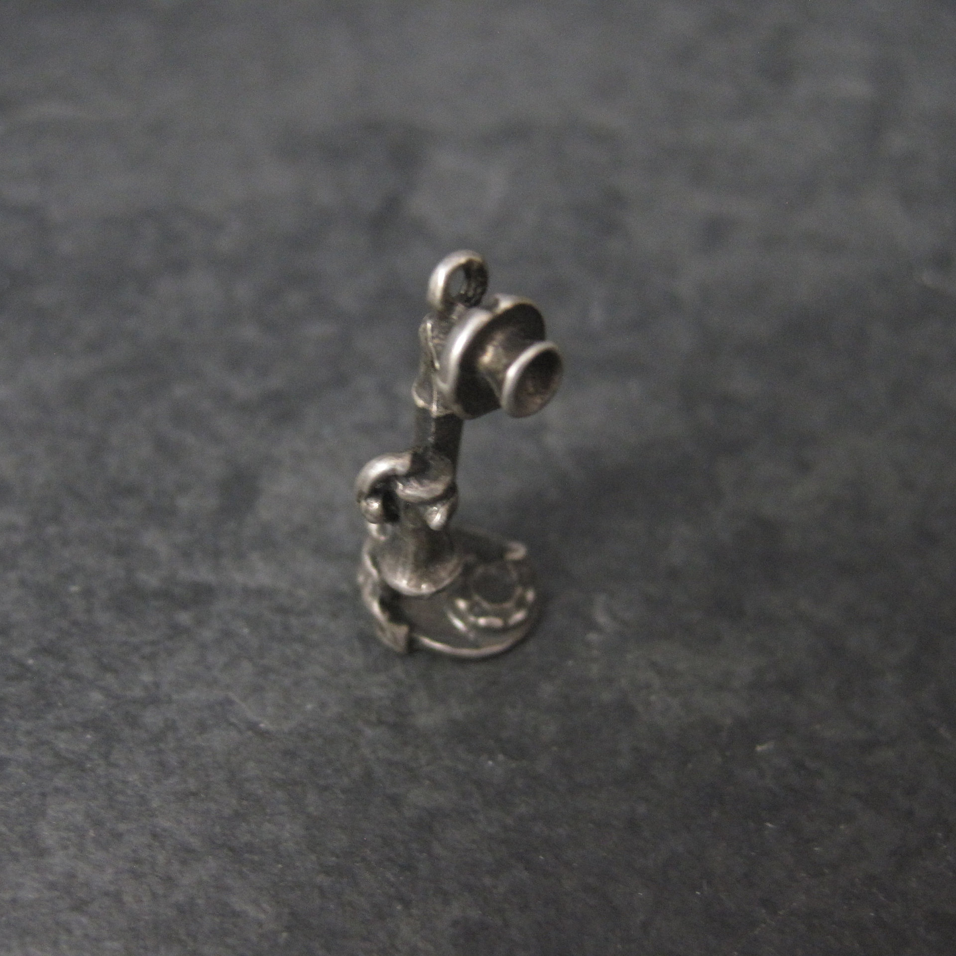Sterling Antique Telephone Charm