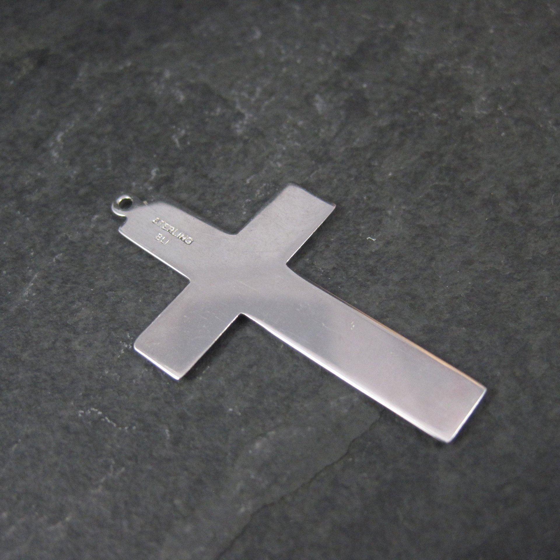 Simple Vintage Sterling Cross Pendant