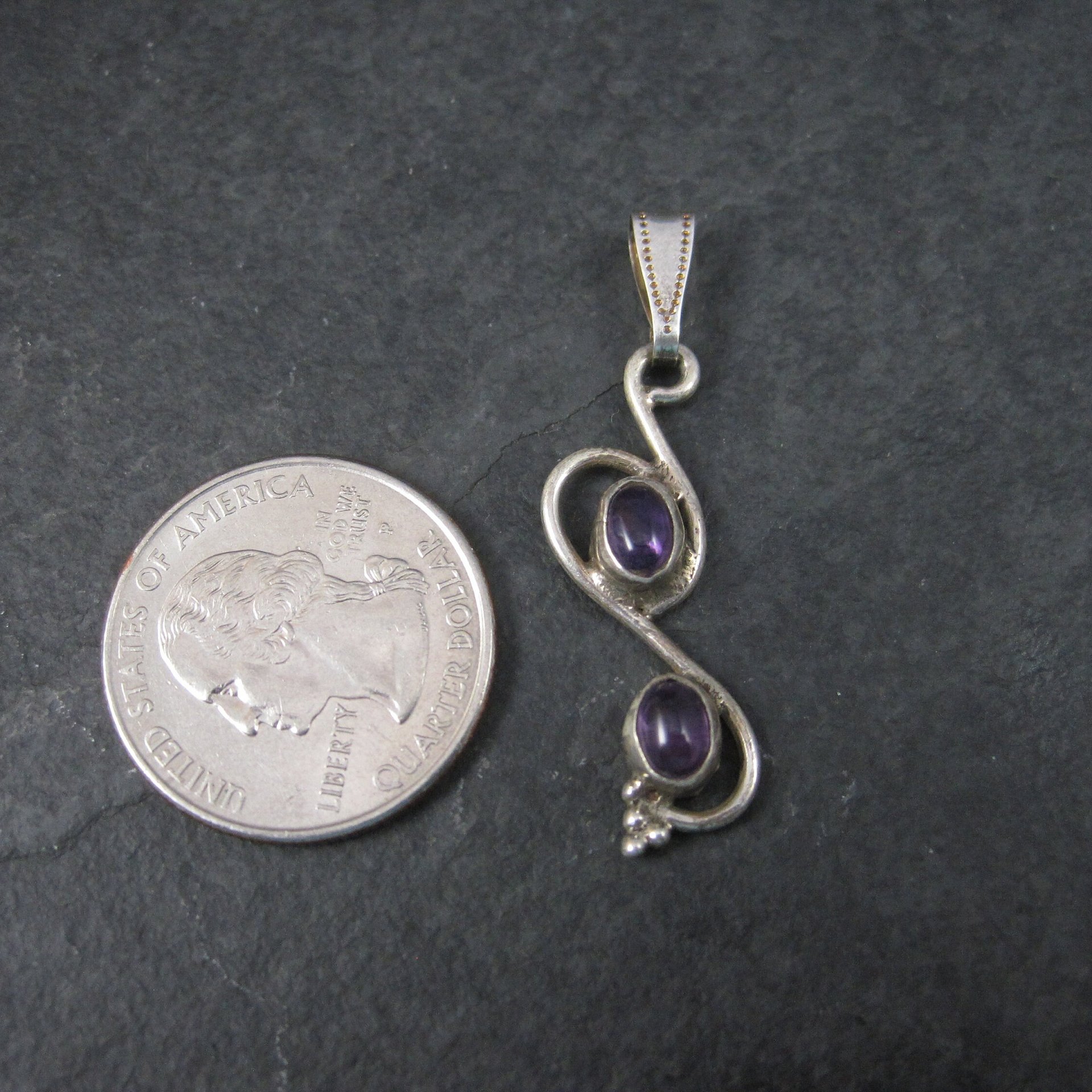 Sterling Silver Amethyst Pendant