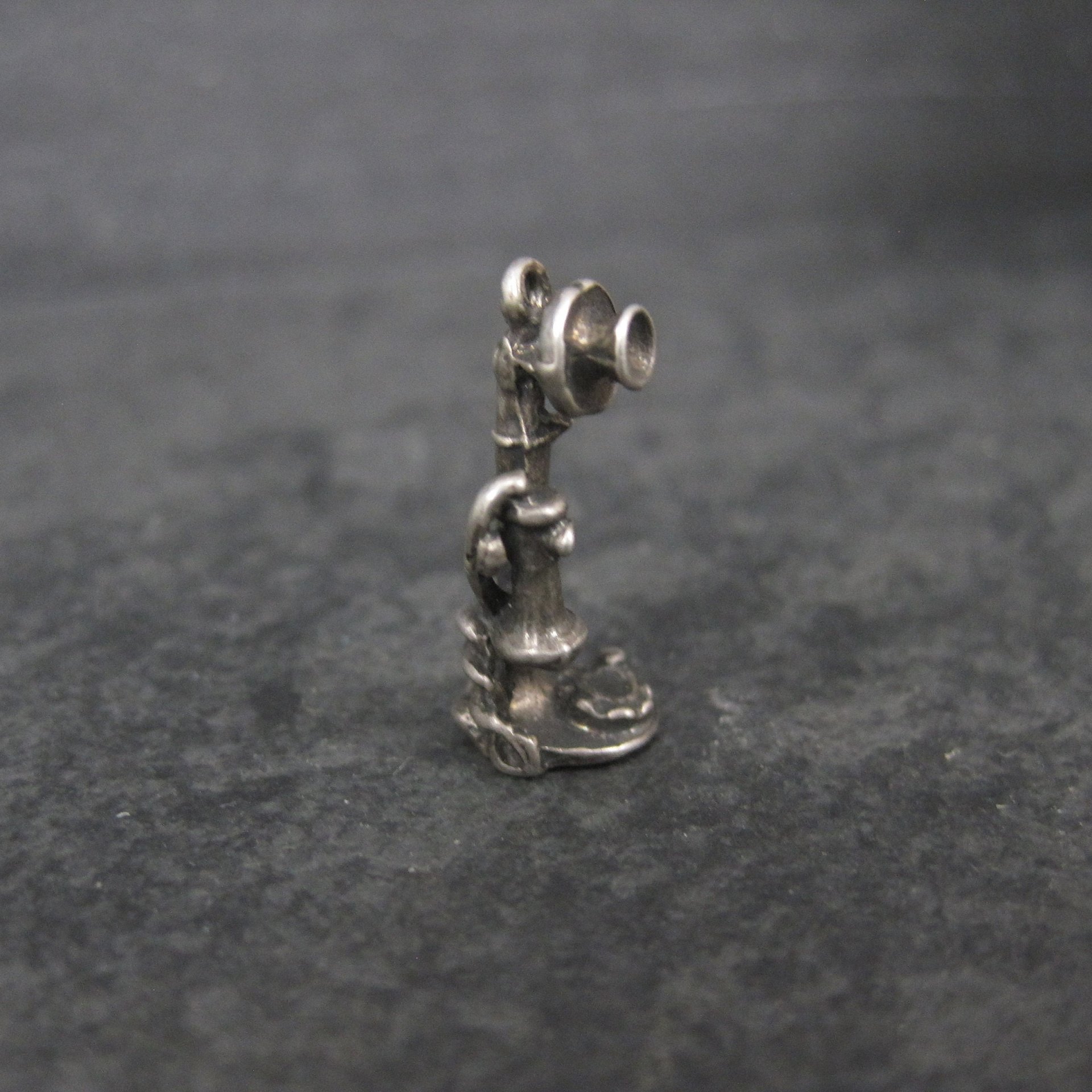 Sterling Antique Telephone Charm
