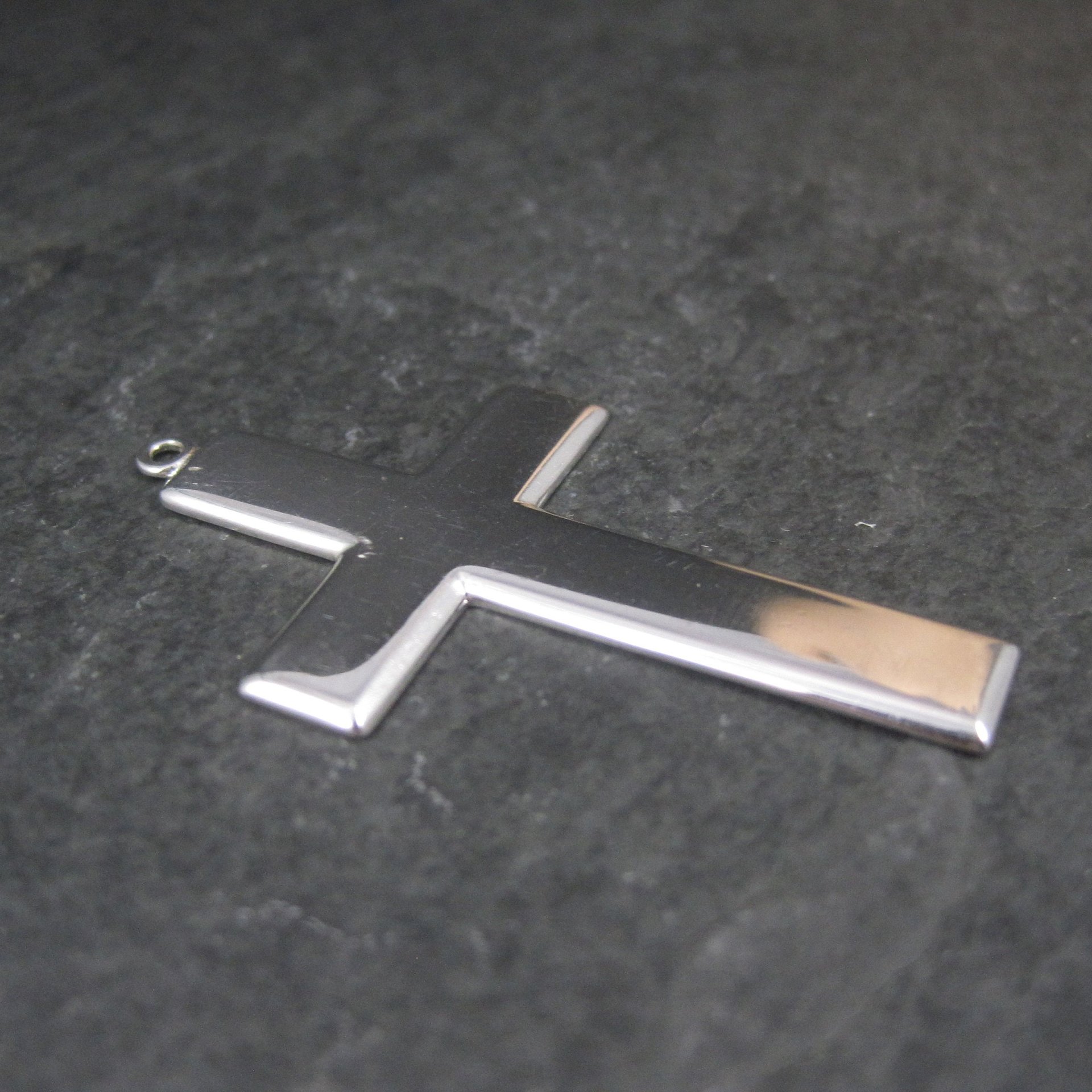 Simple Vintage Sterling Cross Pendant