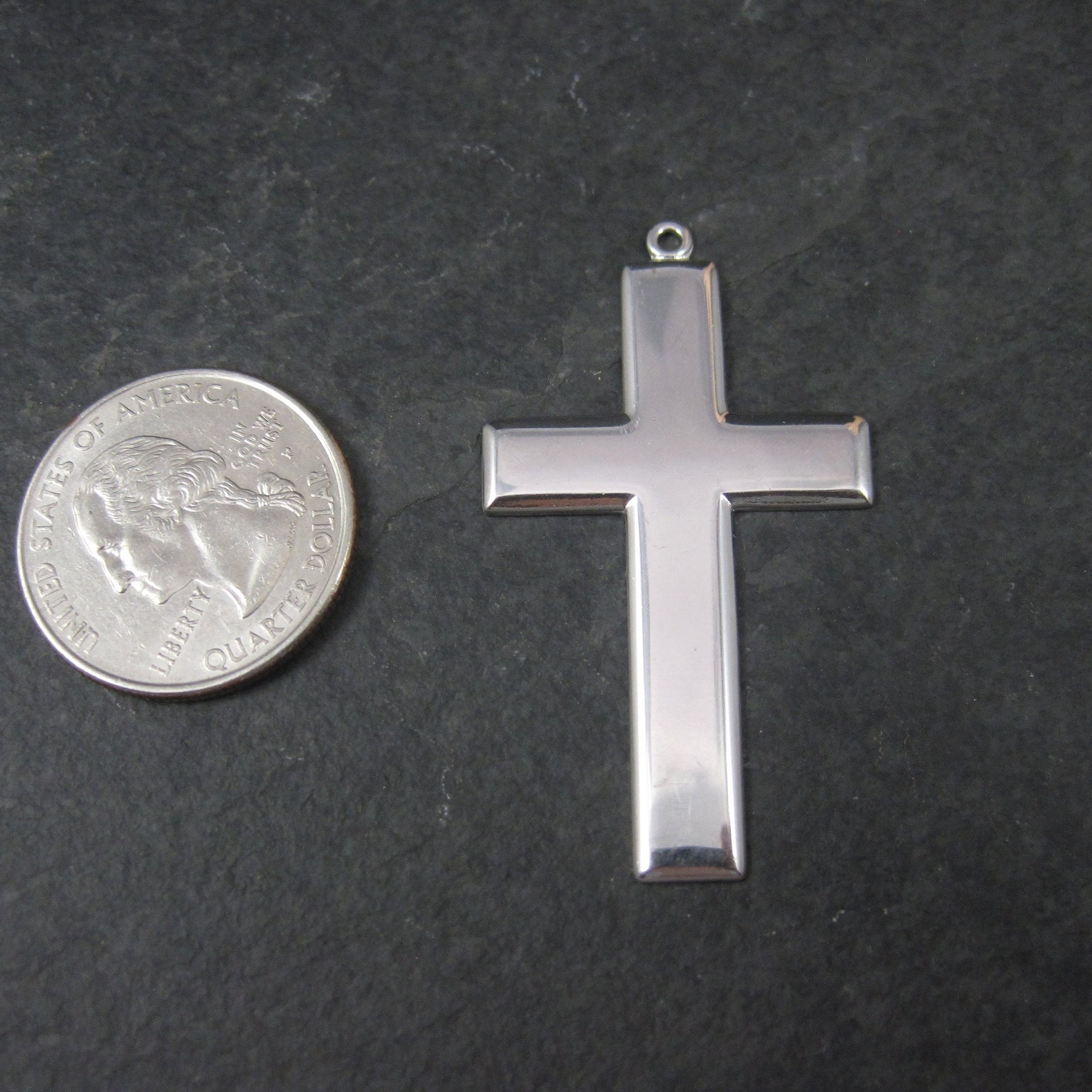 Simple Vintage Sterling Cross Pendant