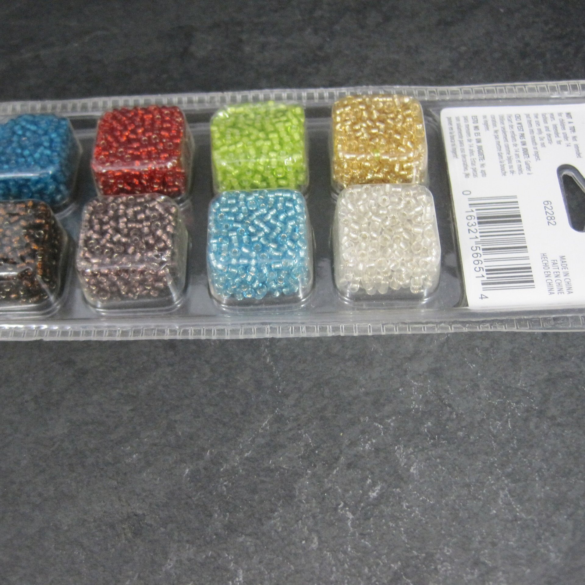 Glass Seed Bead Assortment by Cousin 1.4 Ounces