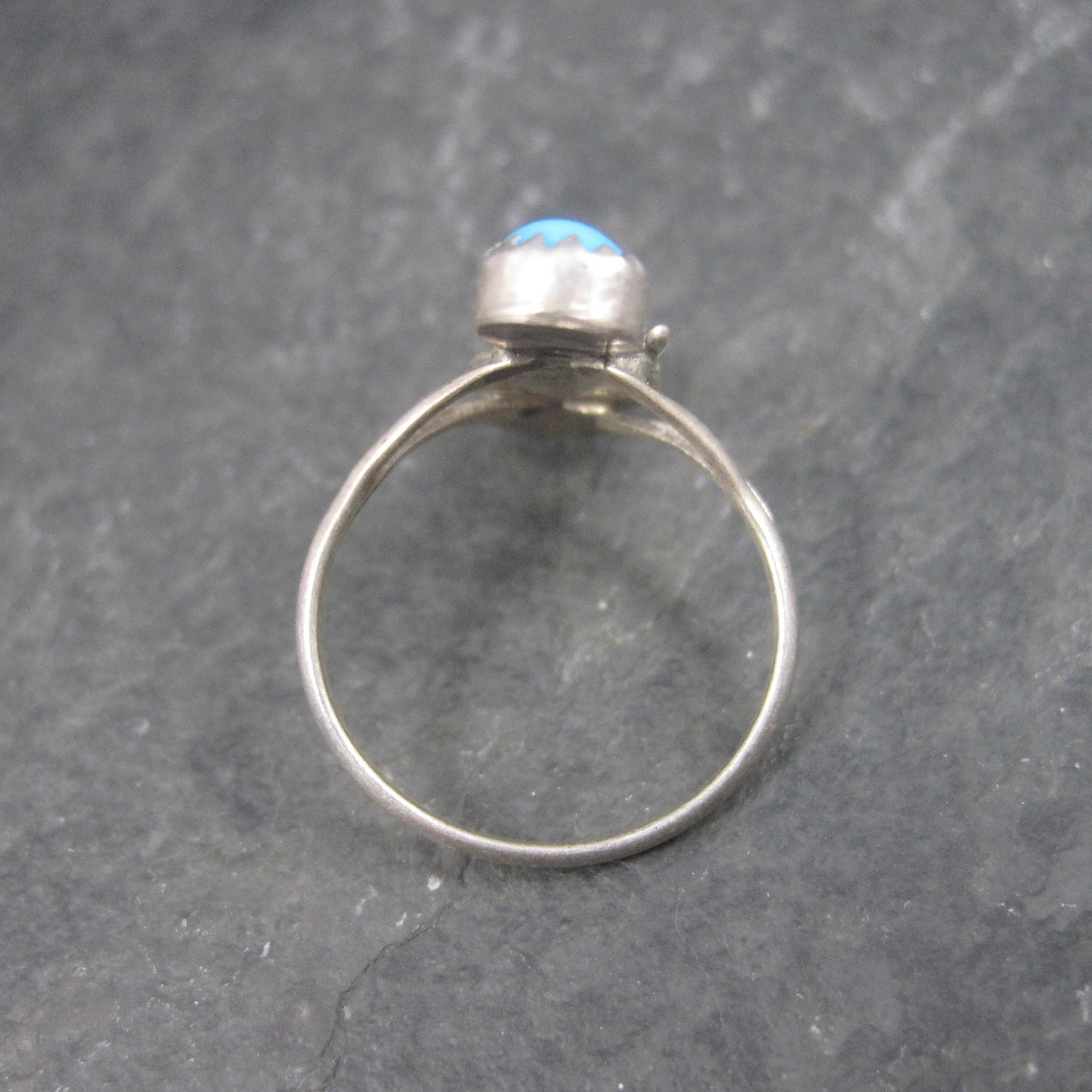 Dainty Southwestern Sterling Turquoise Ring