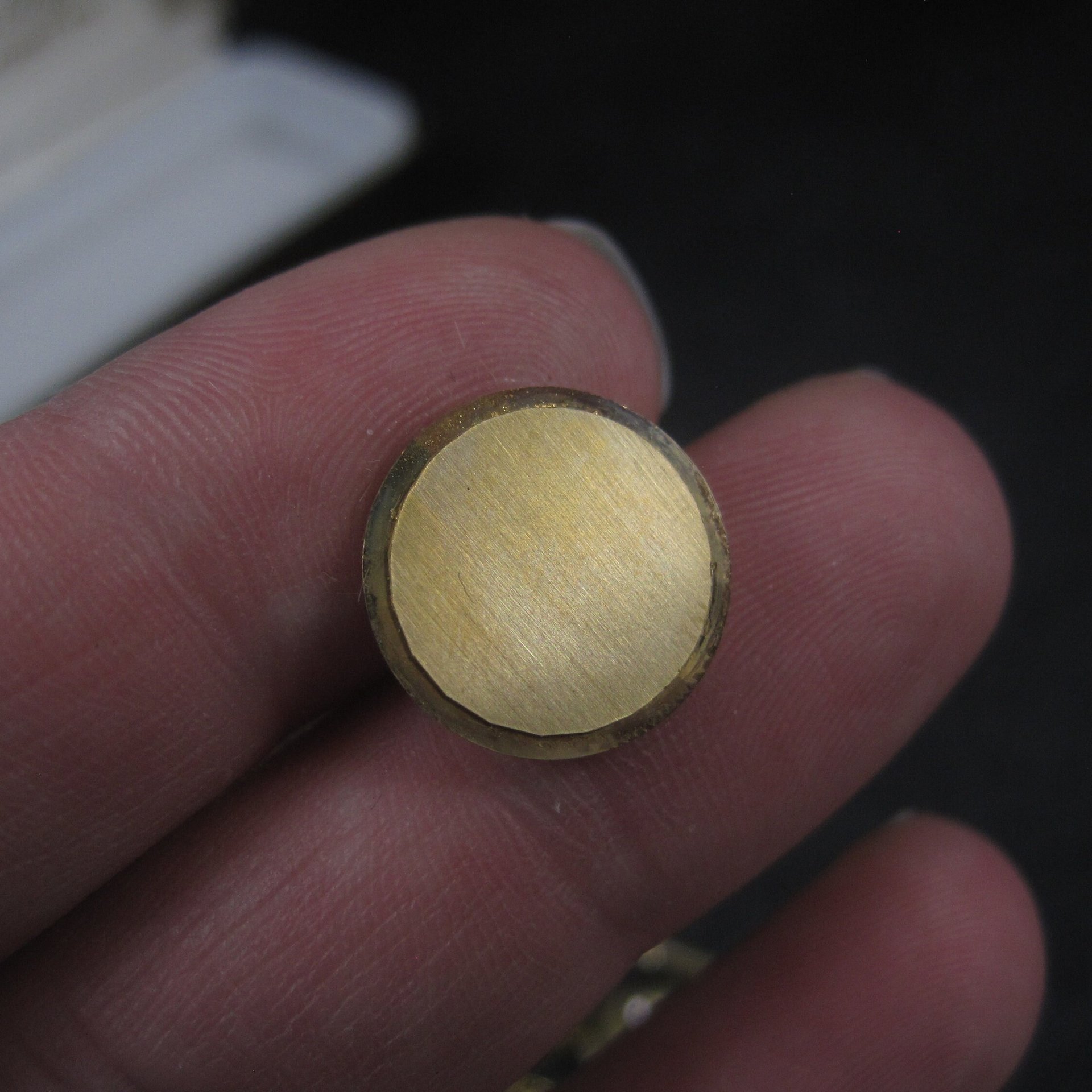 Vintage Gold Filled Round Tie Tack New Old Stock