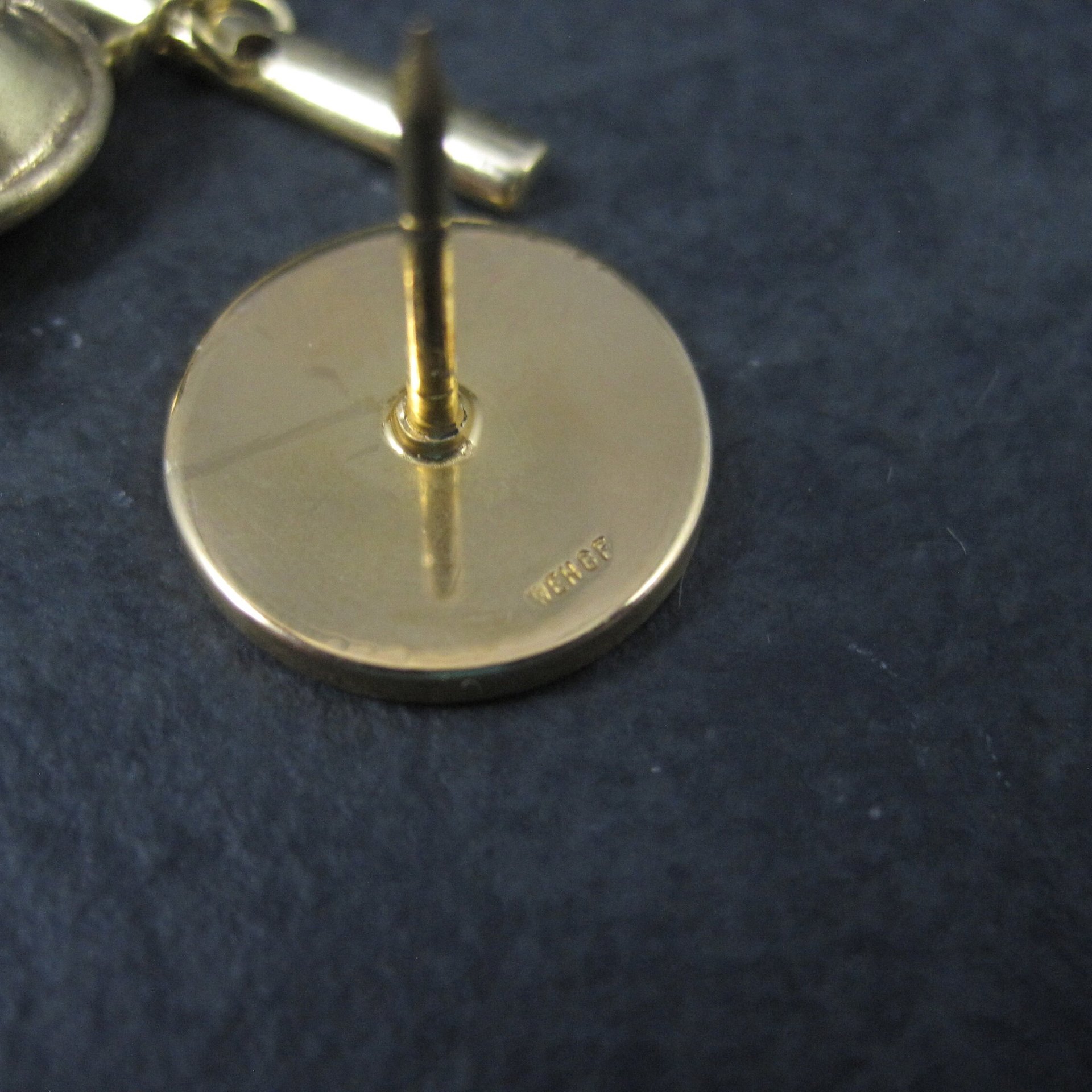 Vintage Gold Filled Round Tie Tack New Old Stock