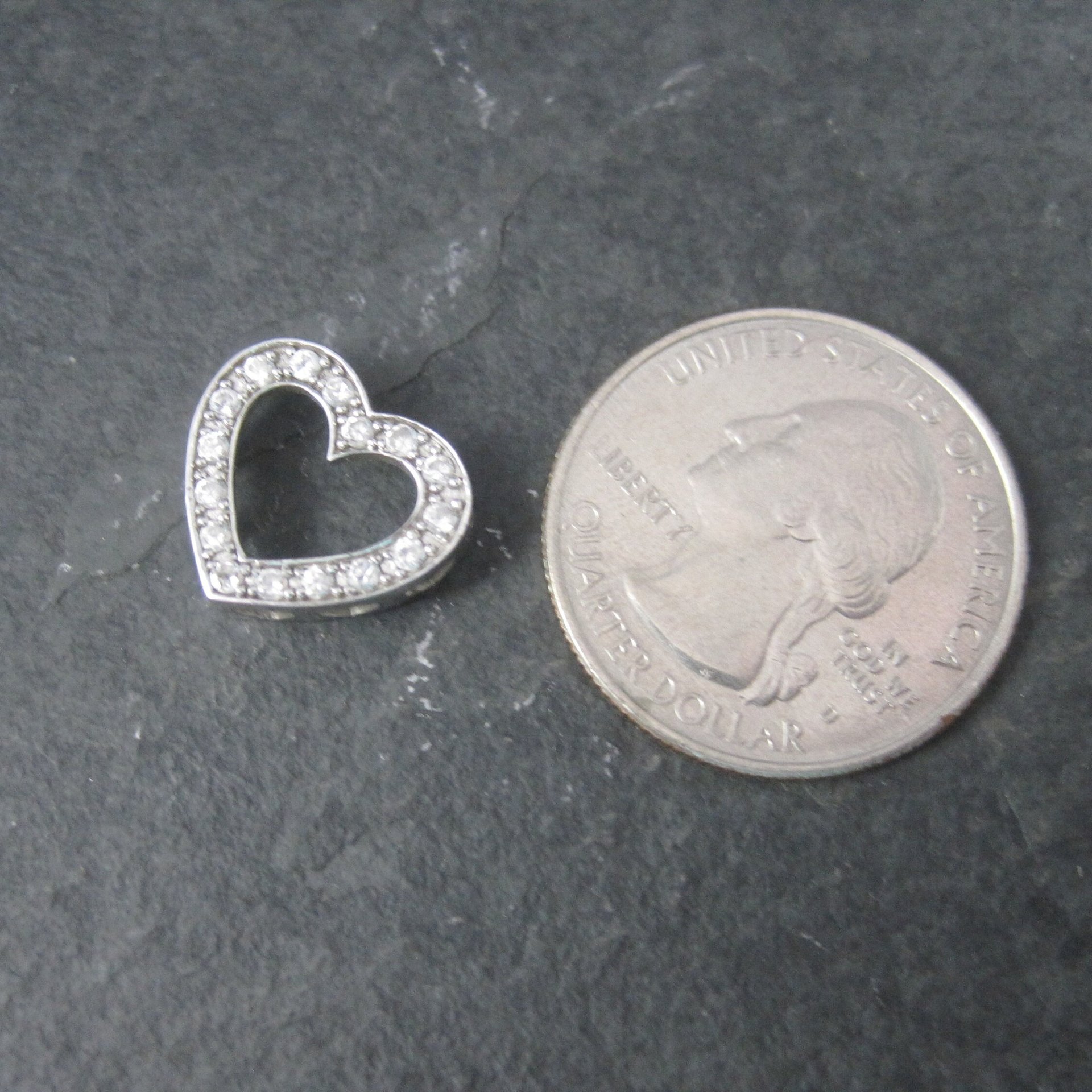 Small Vintage Sterling Heart Pendant