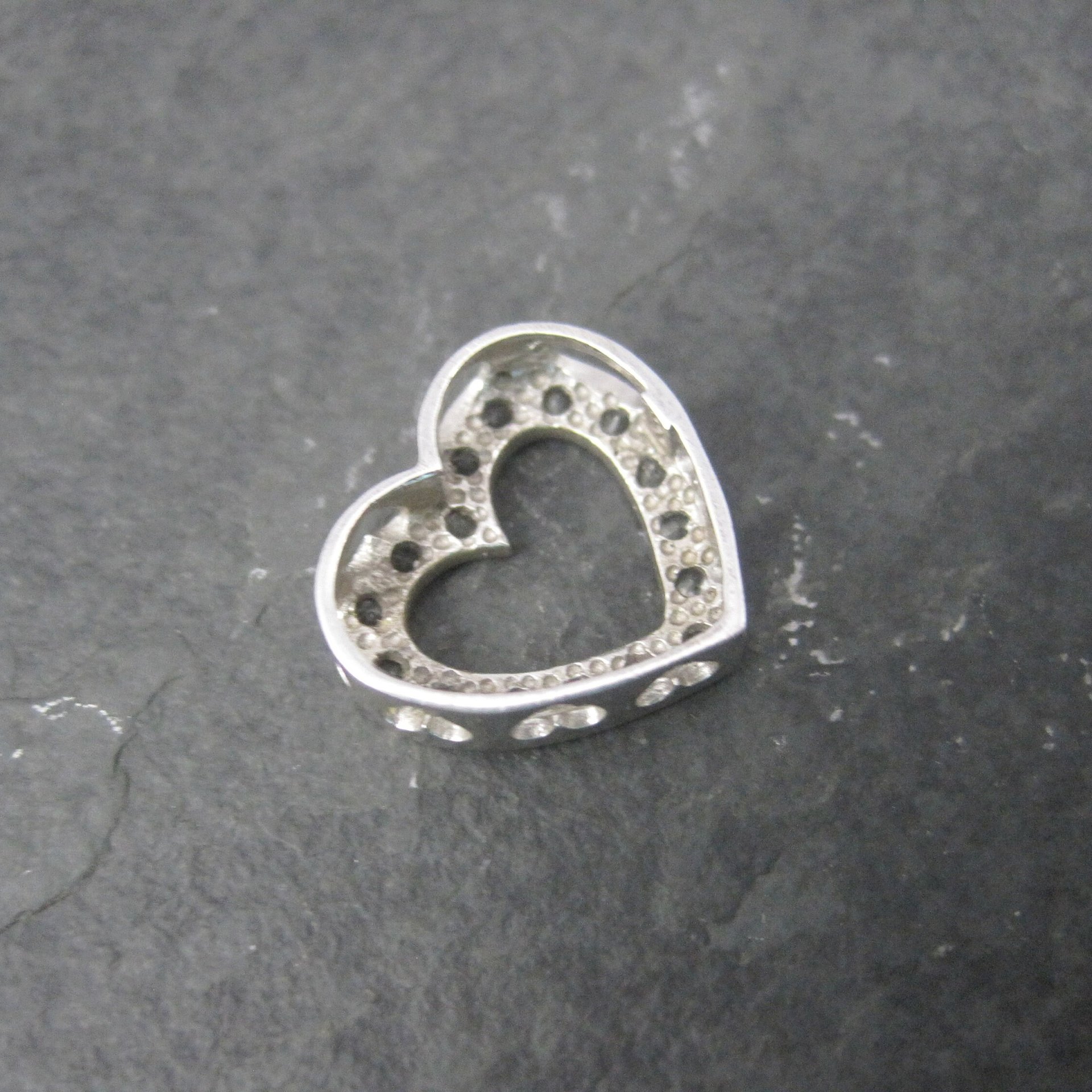 Small Vintage Sterling Heart Pendant