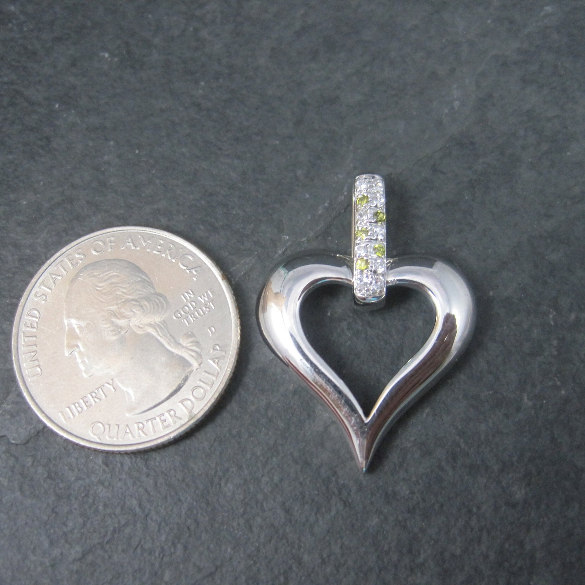 Vintage Sterling Heart Pendant