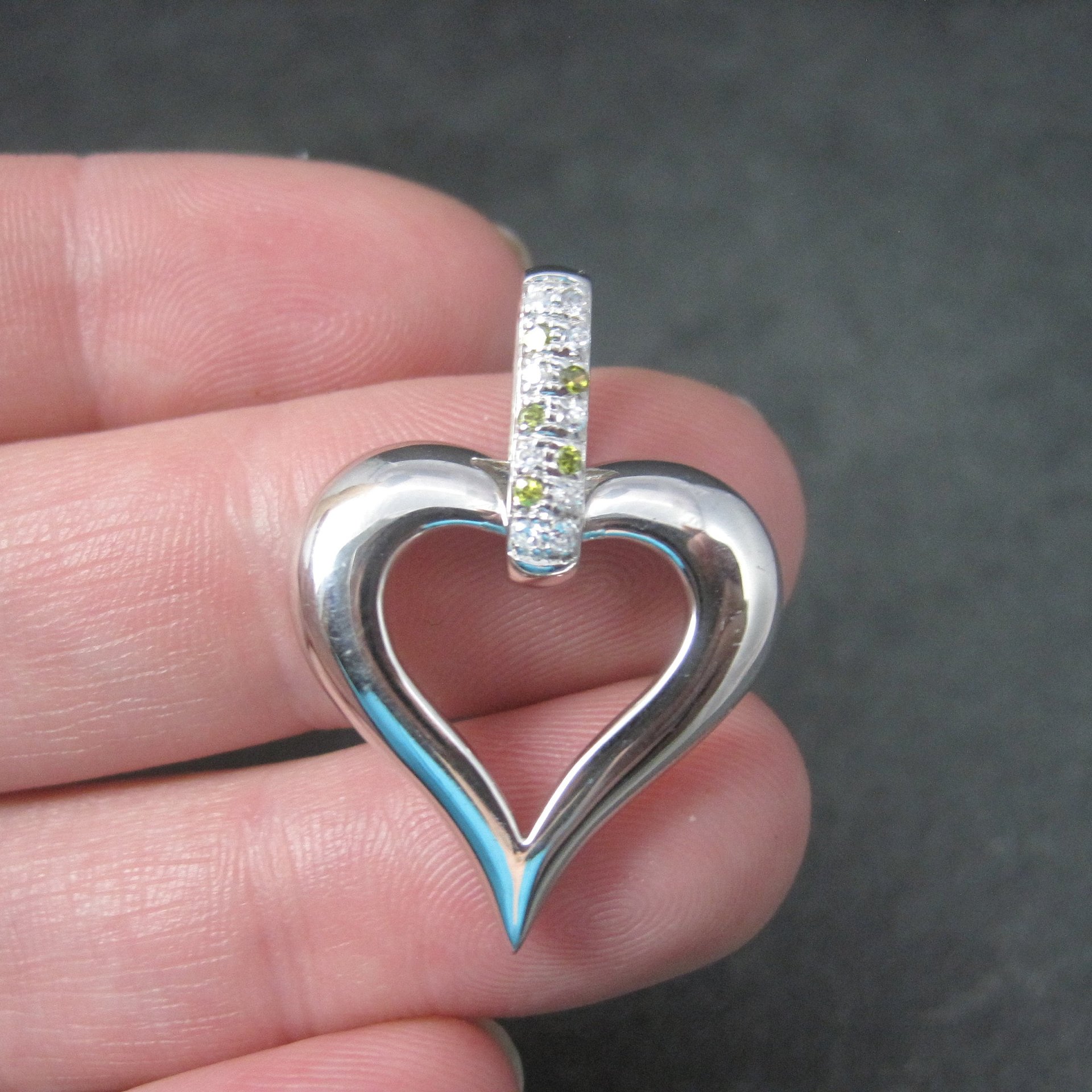 Vintage Sterling Heart Pendant