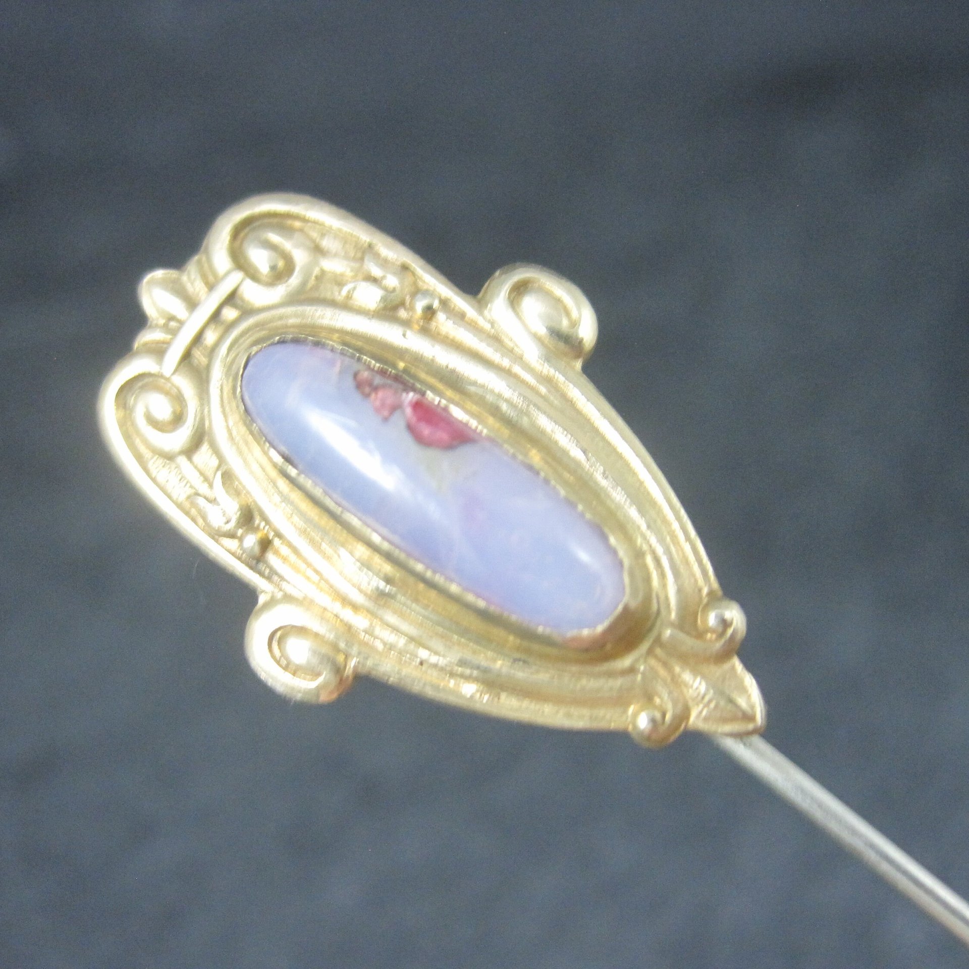 Art Nouveau Dragons Breath Stick Pin