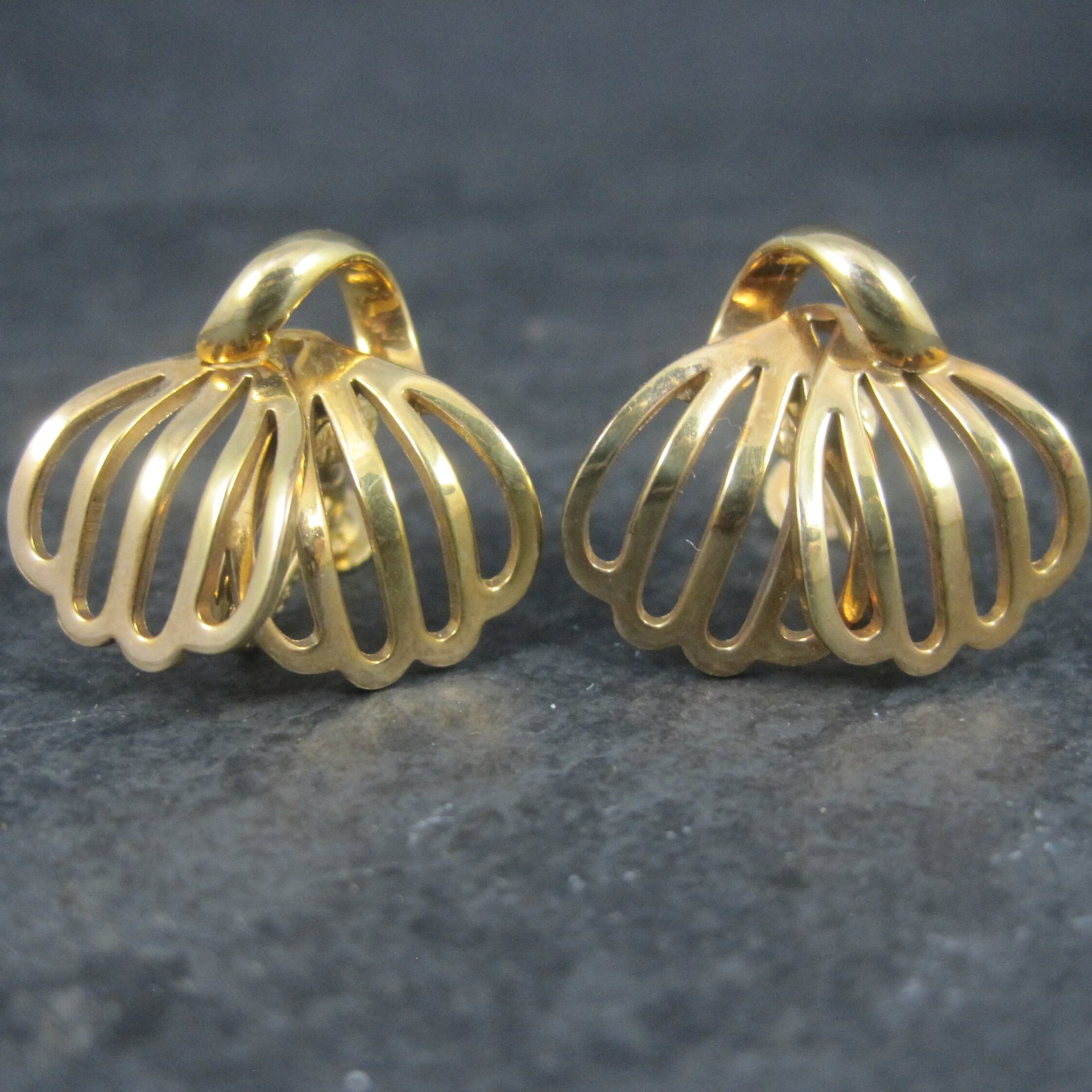 Vintage 12K Gold Filled Screw Back Earrings Forstner