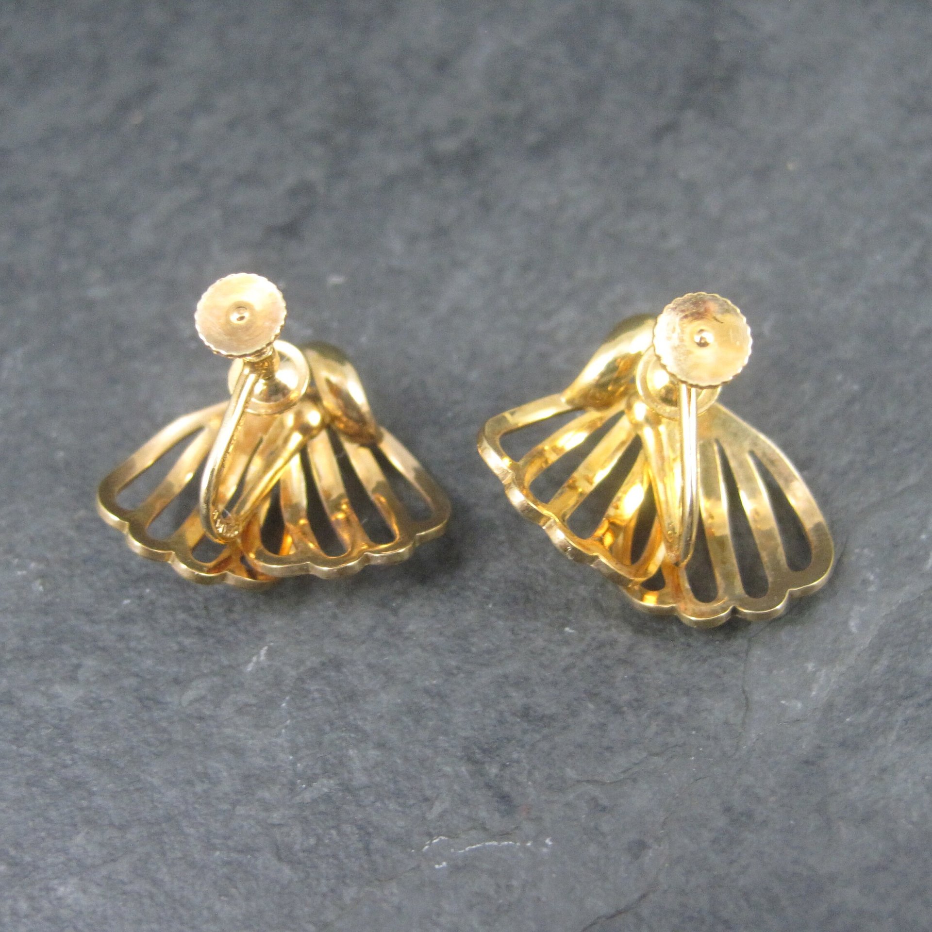 Vintage 12K Gold Filled Screw Back Earrings Forstner