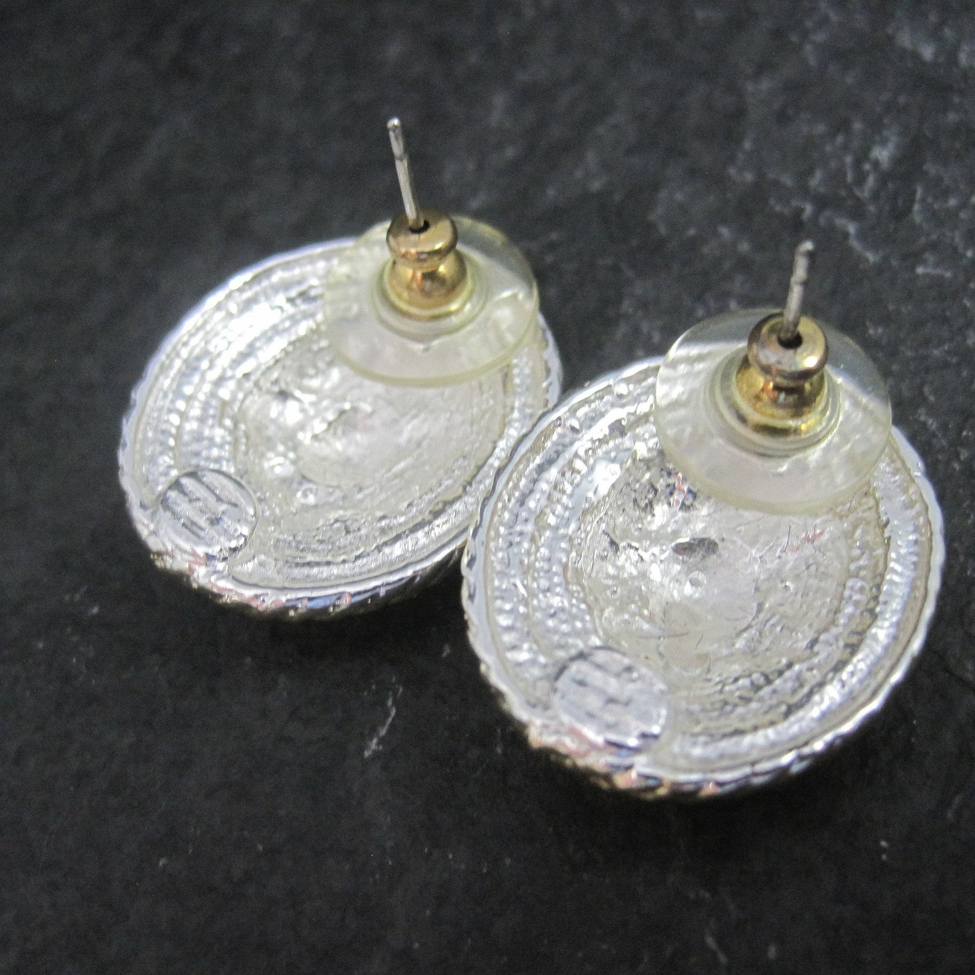 Large Western Circle Y Earrings
