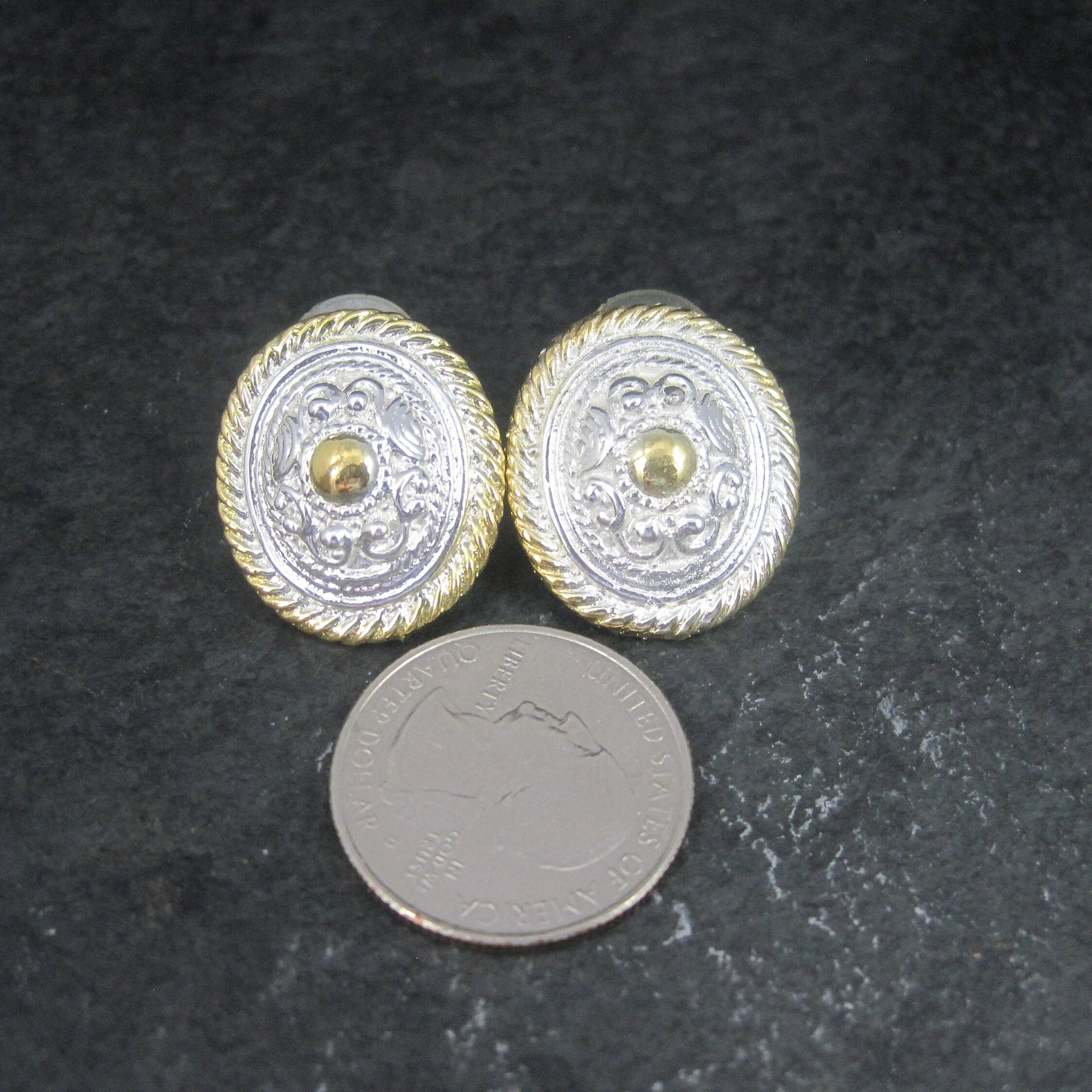 Large Western Circle Y Earrings