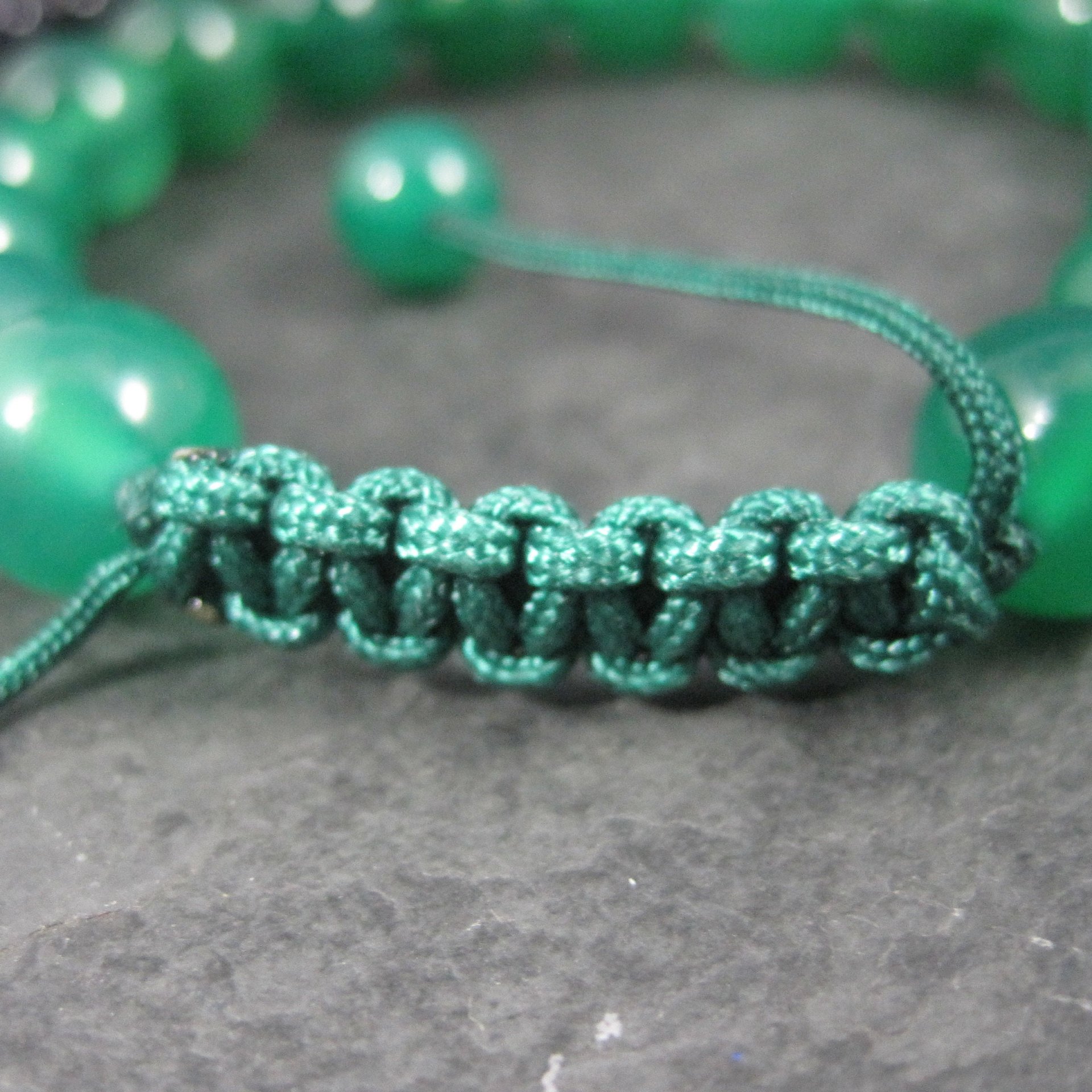 Wholesale Lot of 28 Adjustable Macrame Gemstone Bracelets