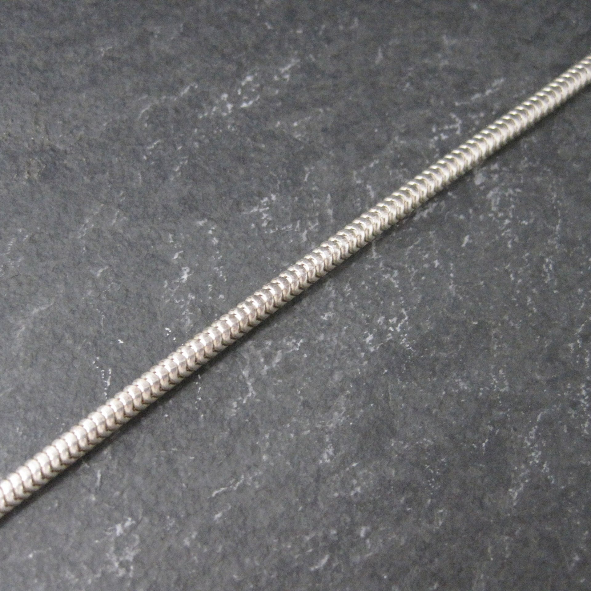 Italian Sterling 3mm Snake Chain Bracelet 7.25 Inches