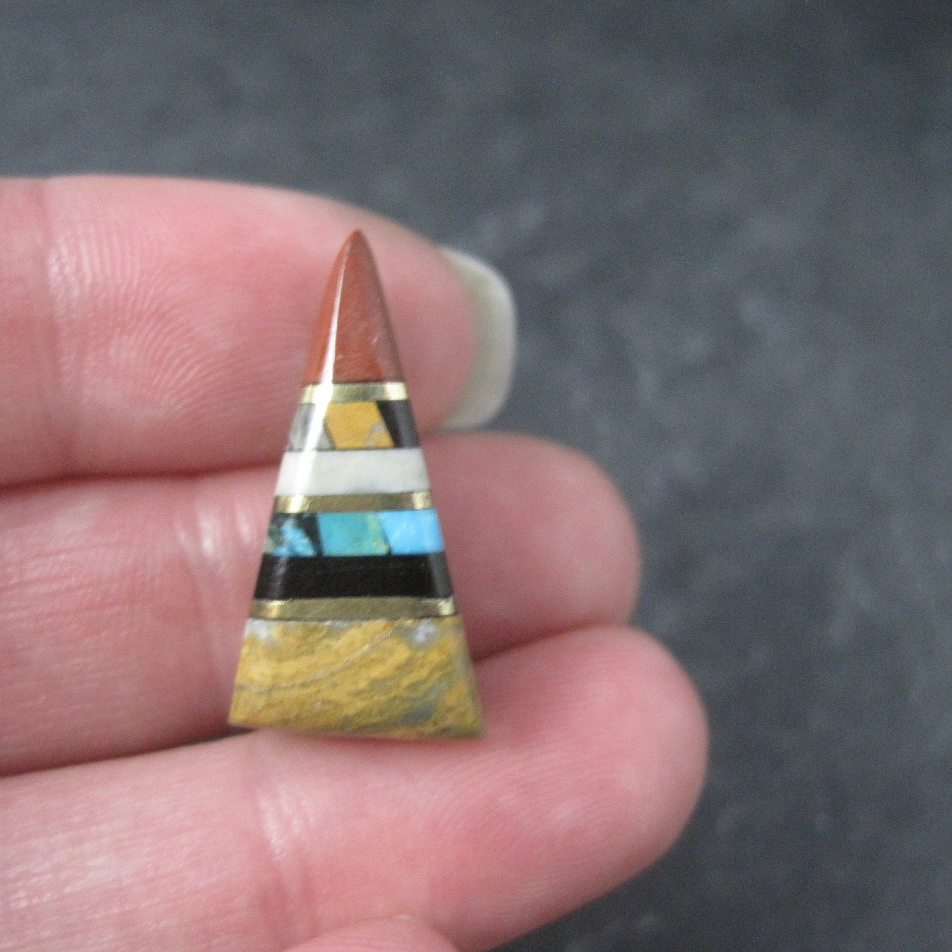 Santo Domingo Triangle Inlay Pendant