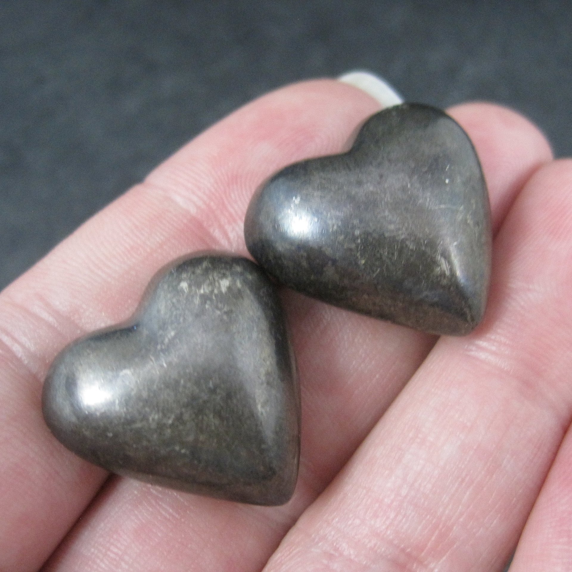 Vintage Sterling Heart Clip On Earrings Barra