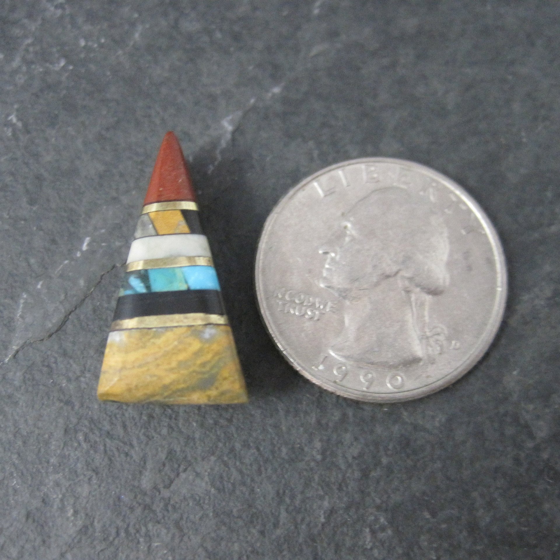 Santo Domingo Triangle Inlay Pendant