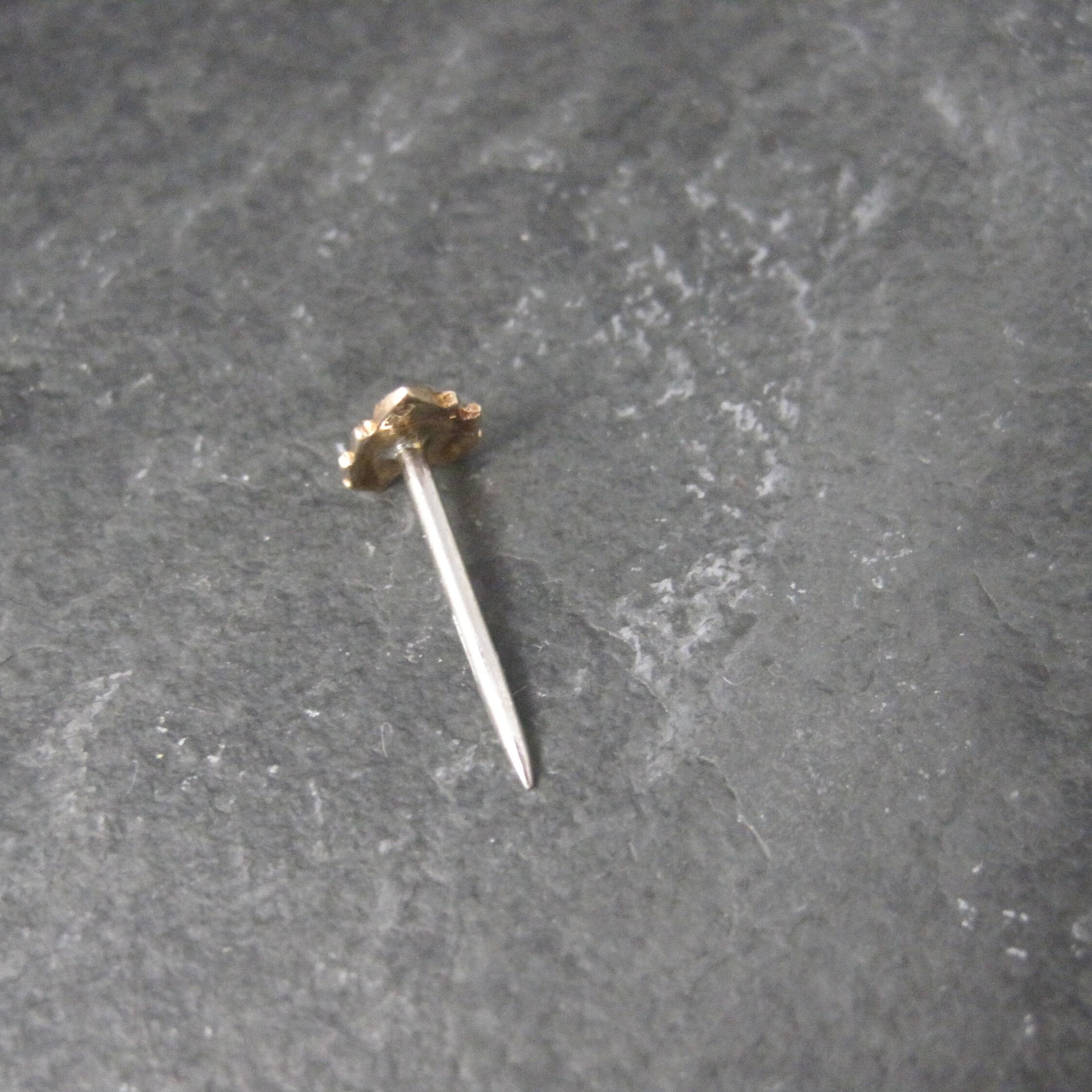 Tiny Rose Gold Leaf Tie Tack